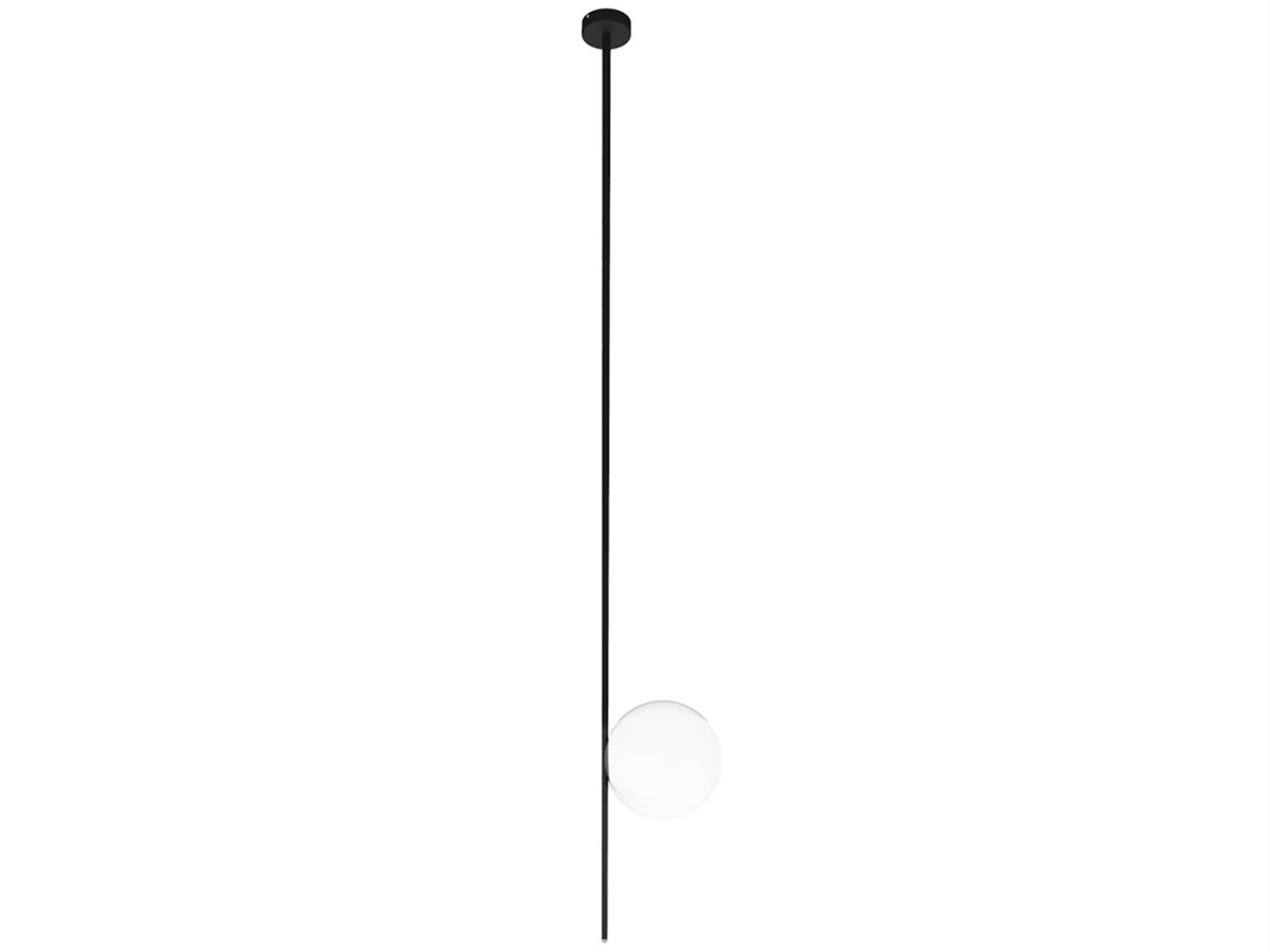Karman Atmosphere 1-Light Black Globe Linear Pendant