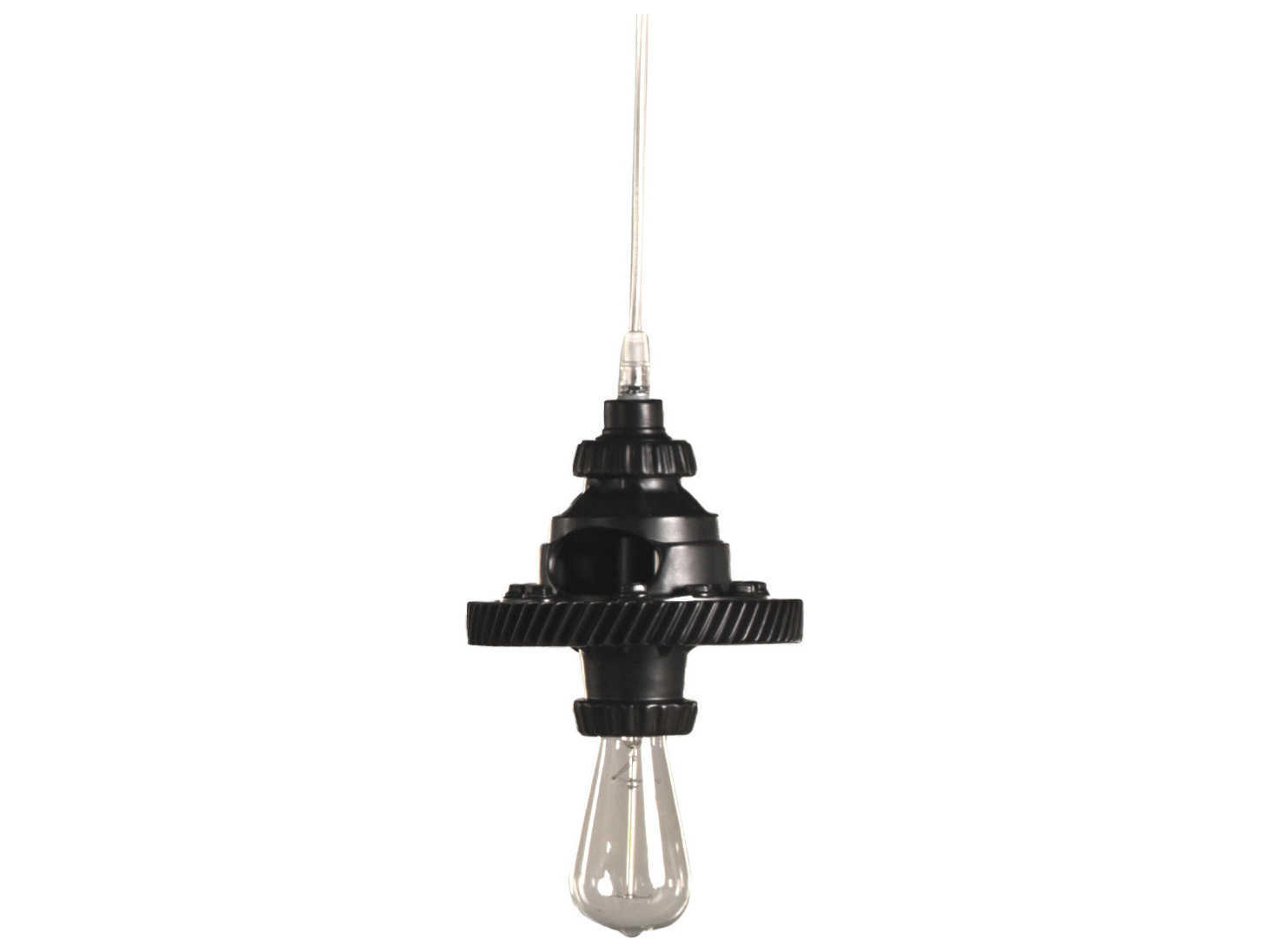 Karman Mek 1-Light Matt Black Mini Pendant