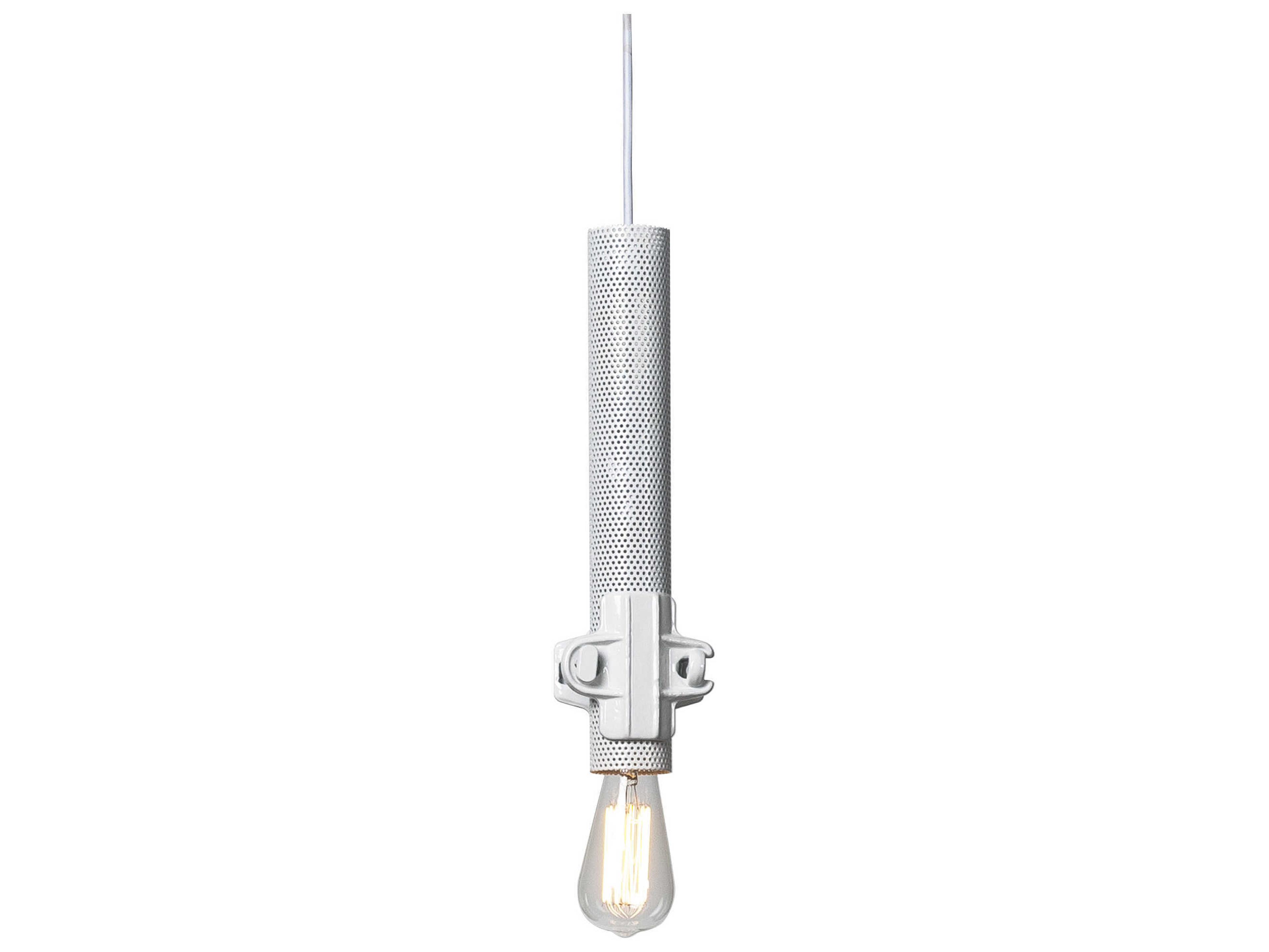 Karman Nando 1-Light White Mini Pendant