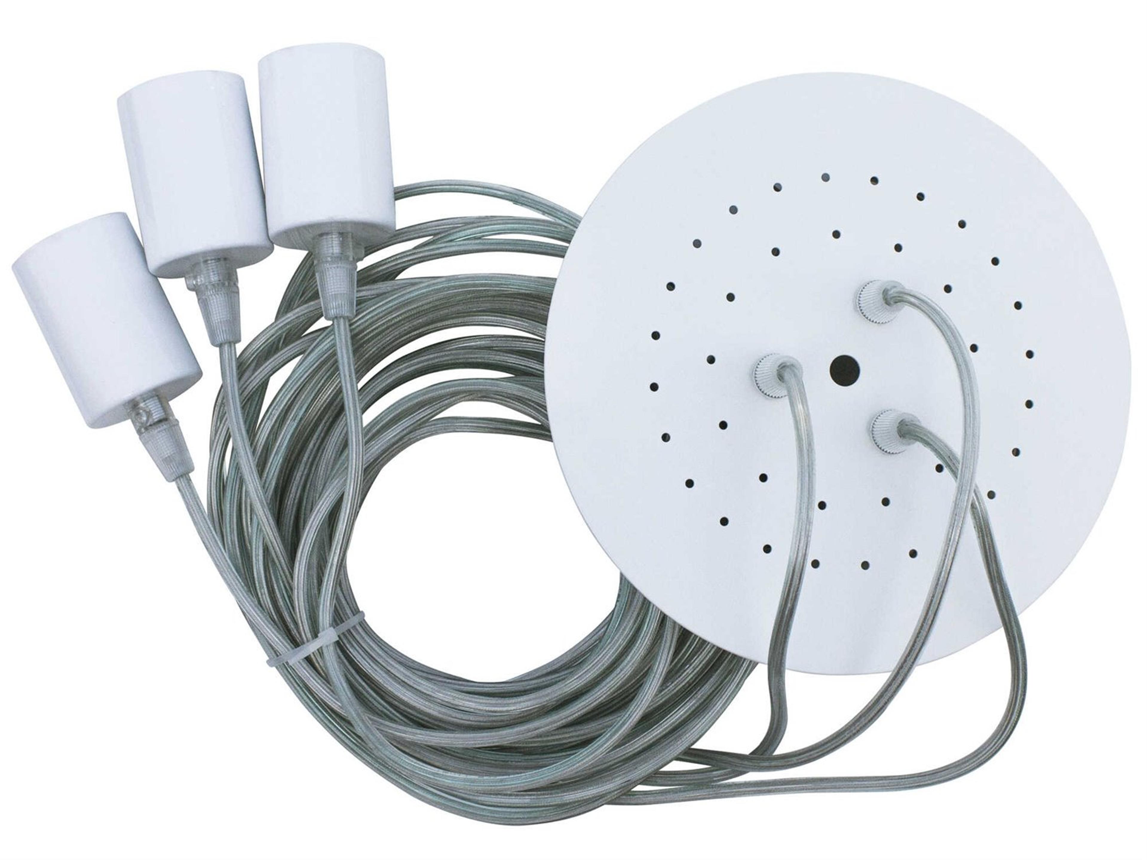 Karman Ceraunavolta 3-Light Matt White / Transparent Pendant