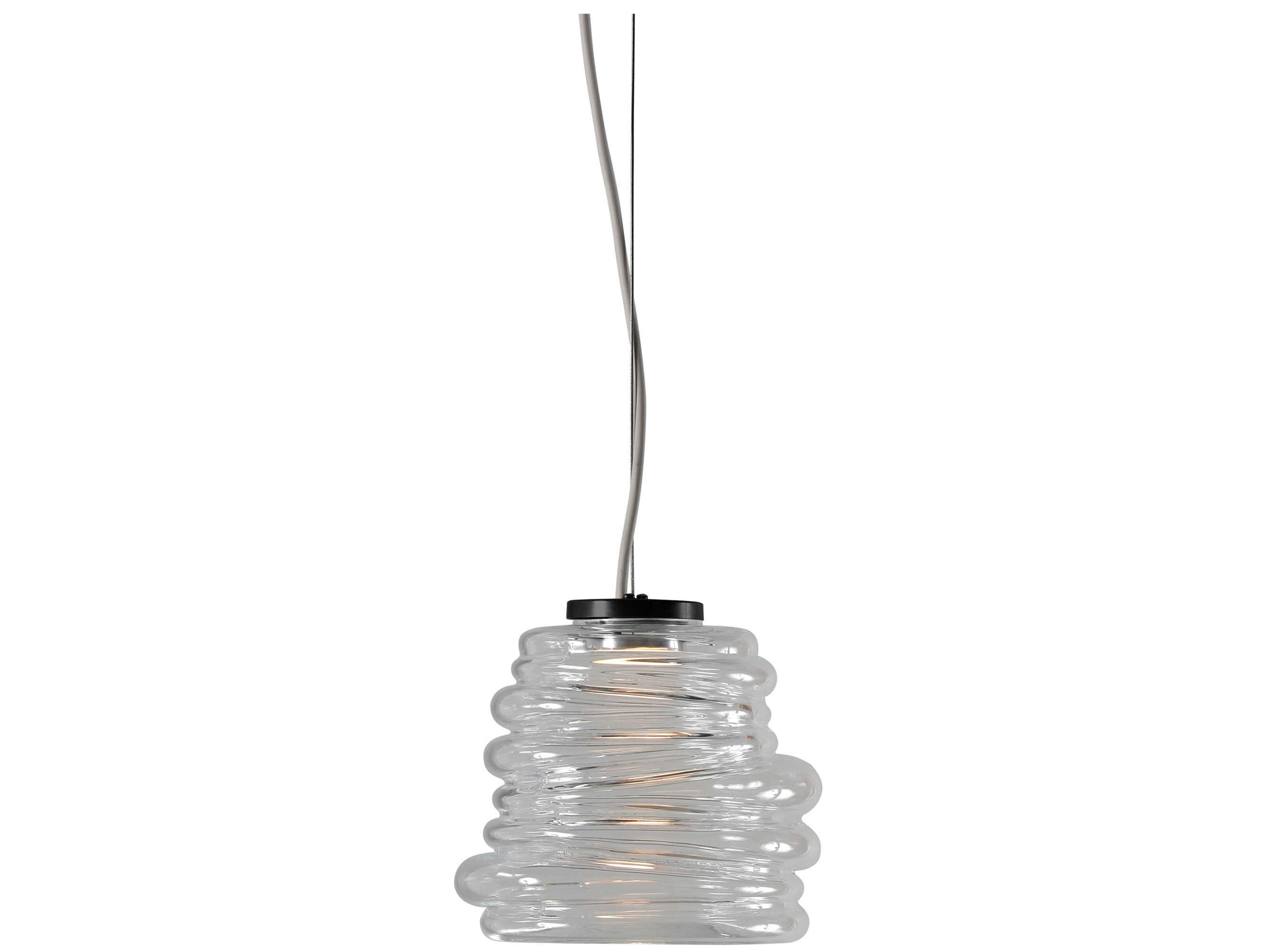Karman Bibendum 1-Light Transparent Clear Mini Pendant