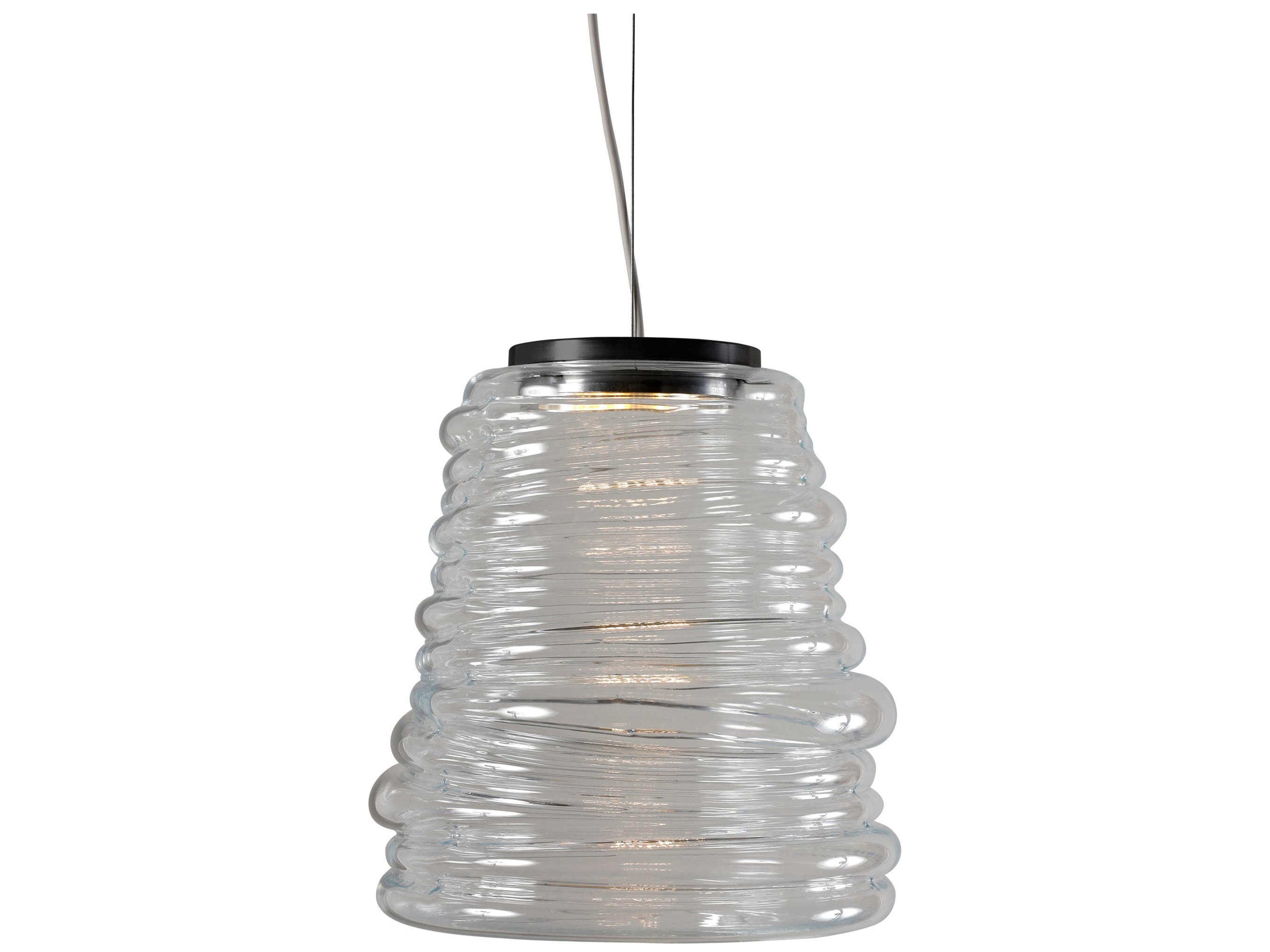 Karman Bibendum 1-Light Transparent Clear Mini Pendant