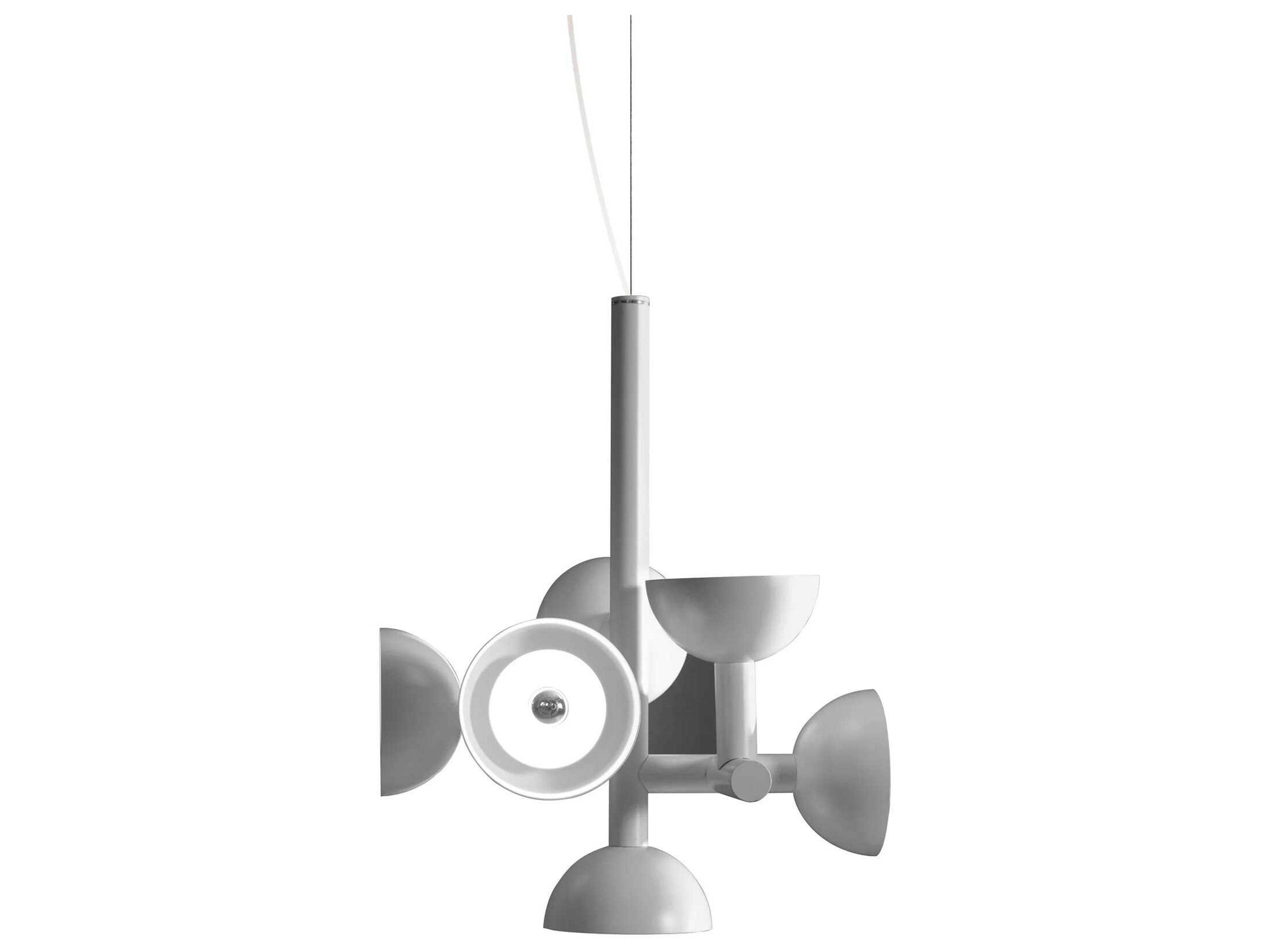 Karman Sibilla 6-Light White Geometric Chandelier