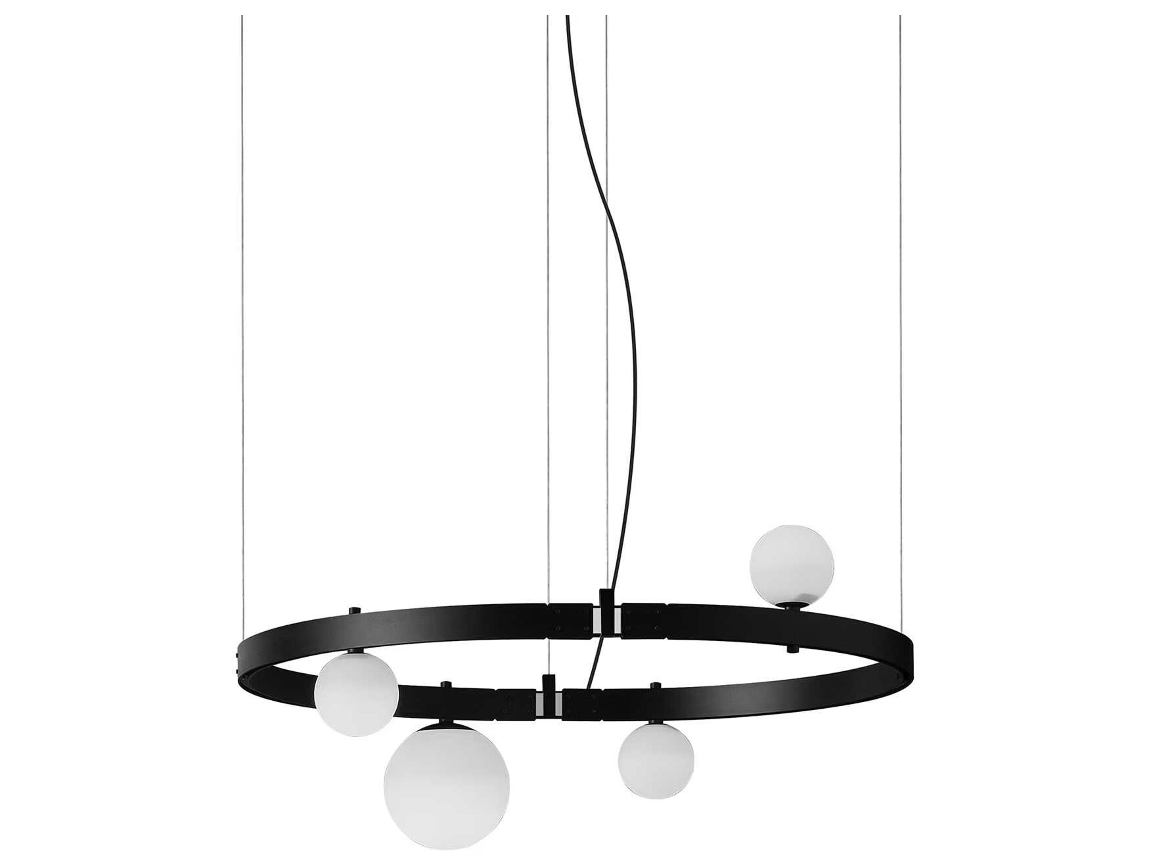 Karman Stant Black Round Pendant