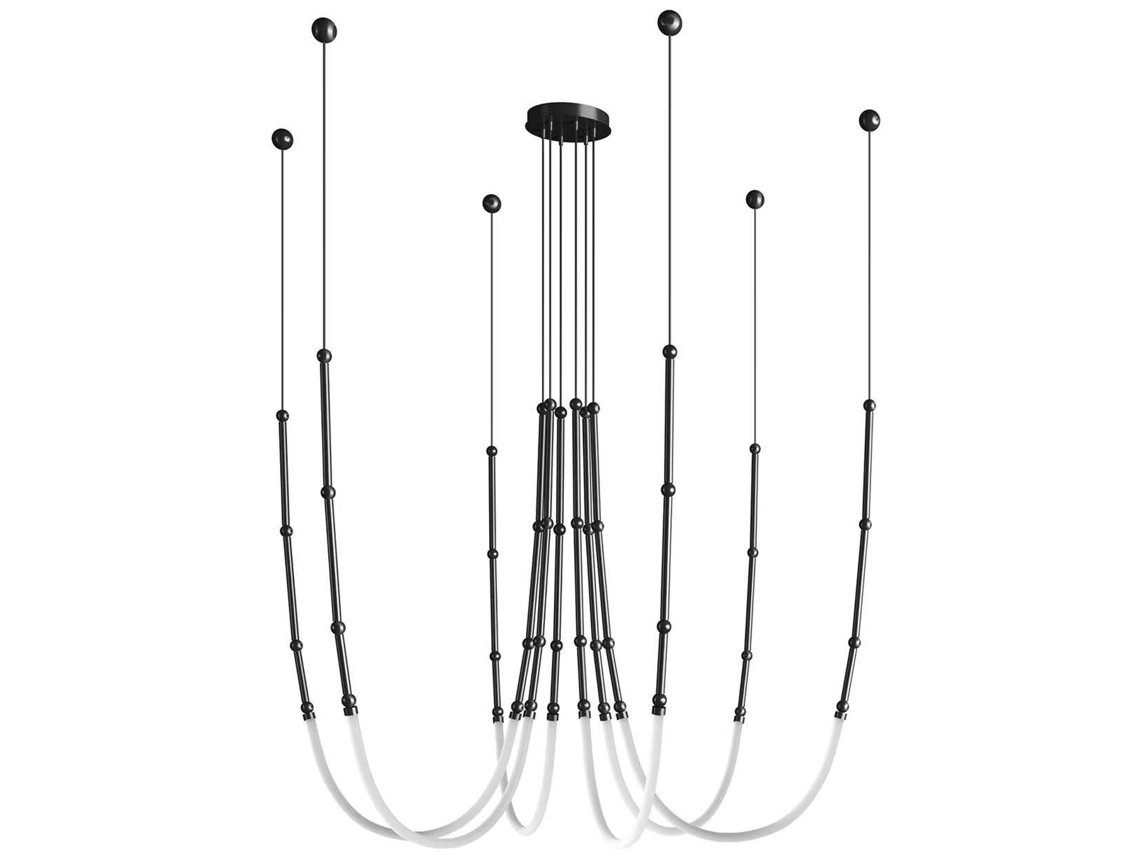 Karman Leda 6-Light Matt Black Pendant
