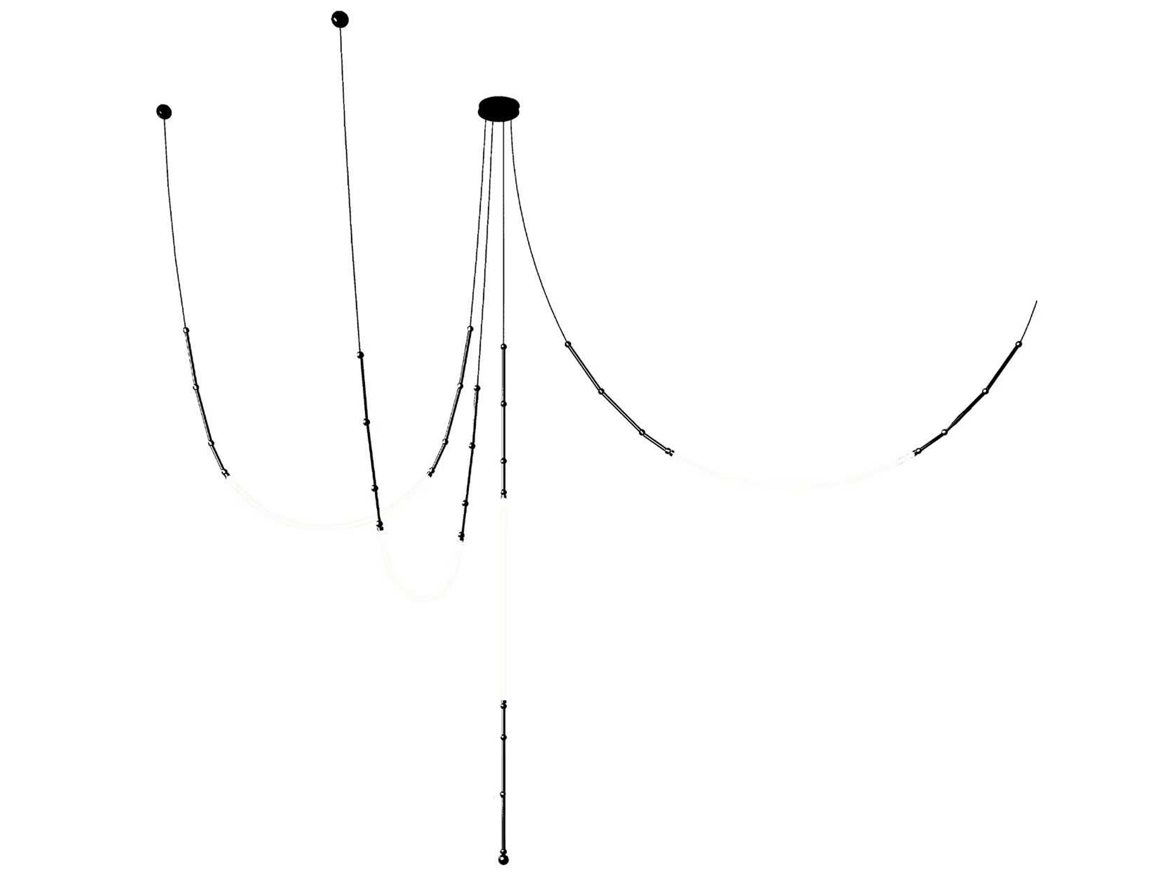 Karman Leda 4-Light Matt Black Pendant