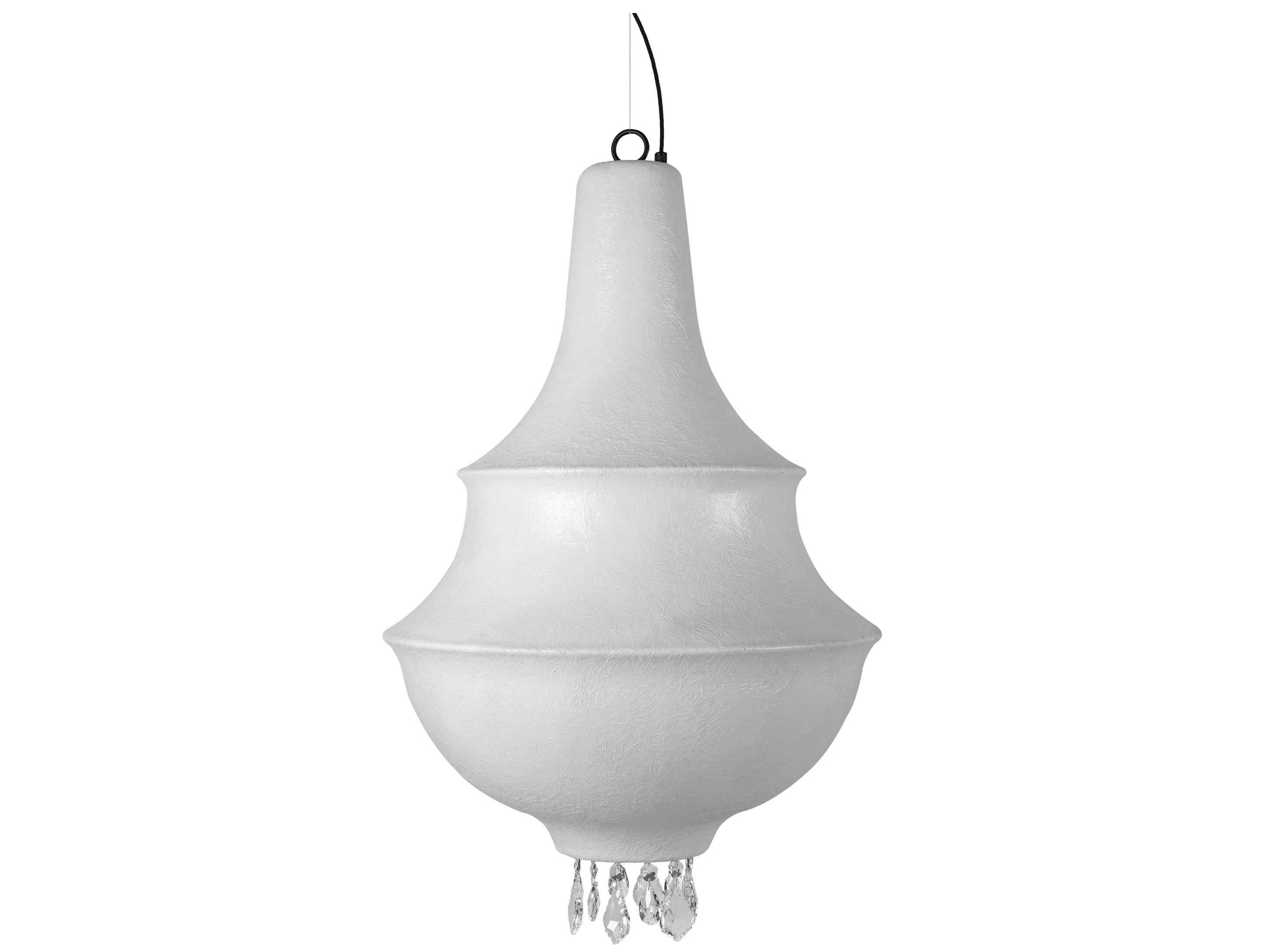 Karman Lady D 1-Light White Bell Pendant