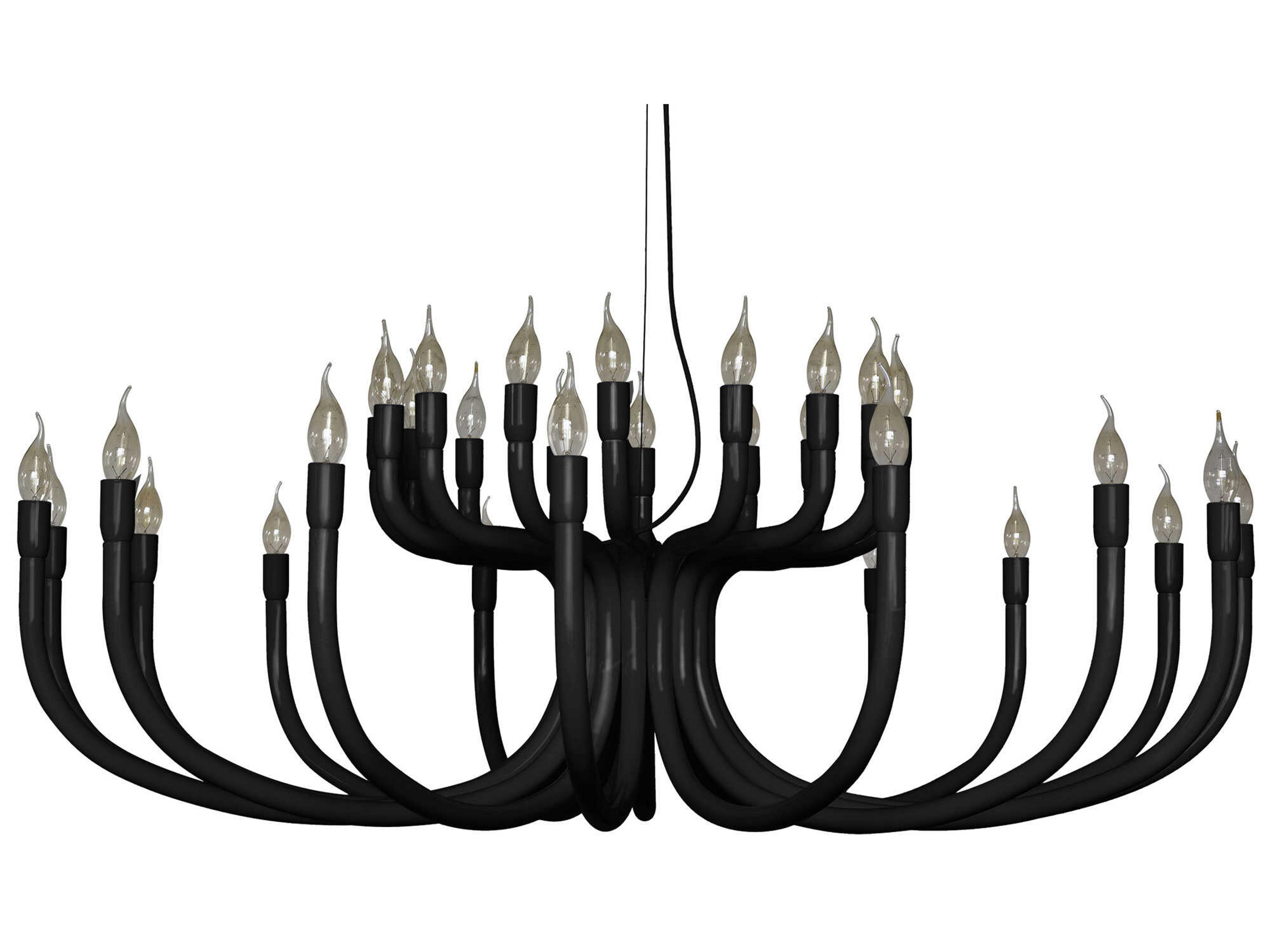 Karman Snoob 32-Light Black Chandelier