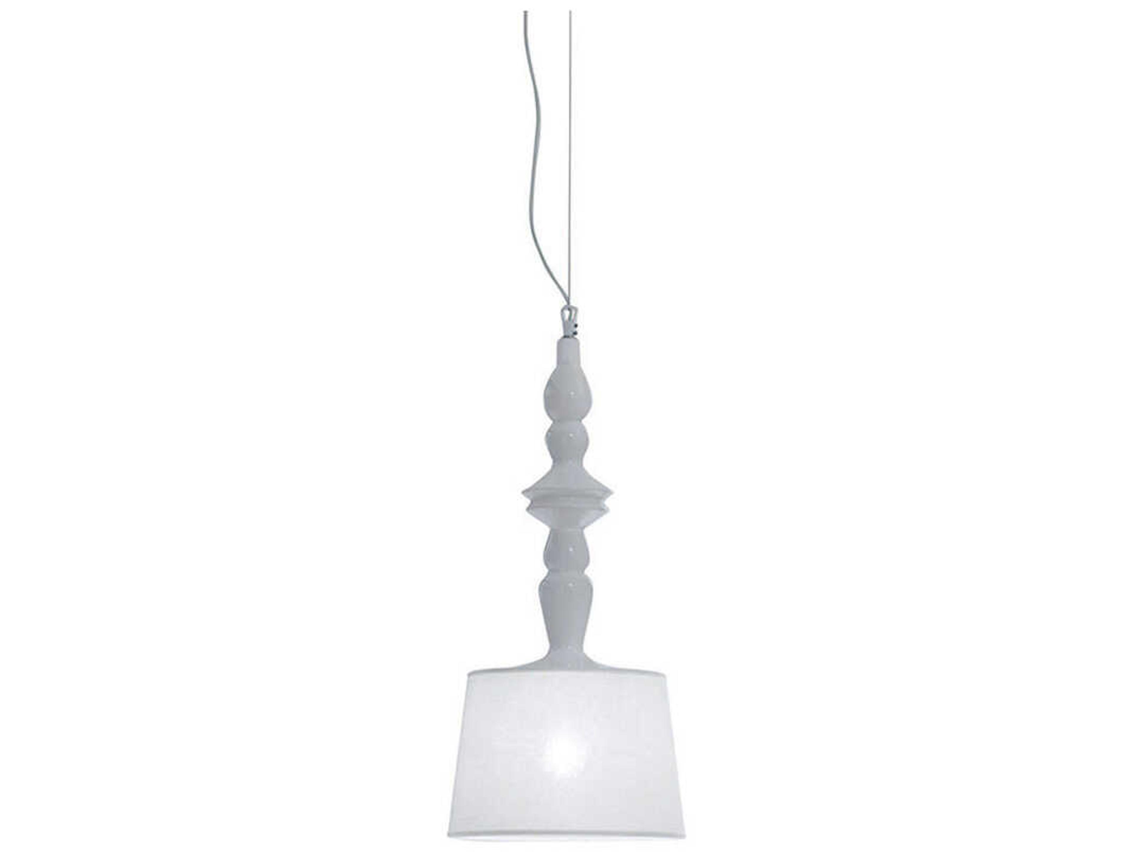 Karman Ali E Baba 1-Light White Drum Mini Pendant