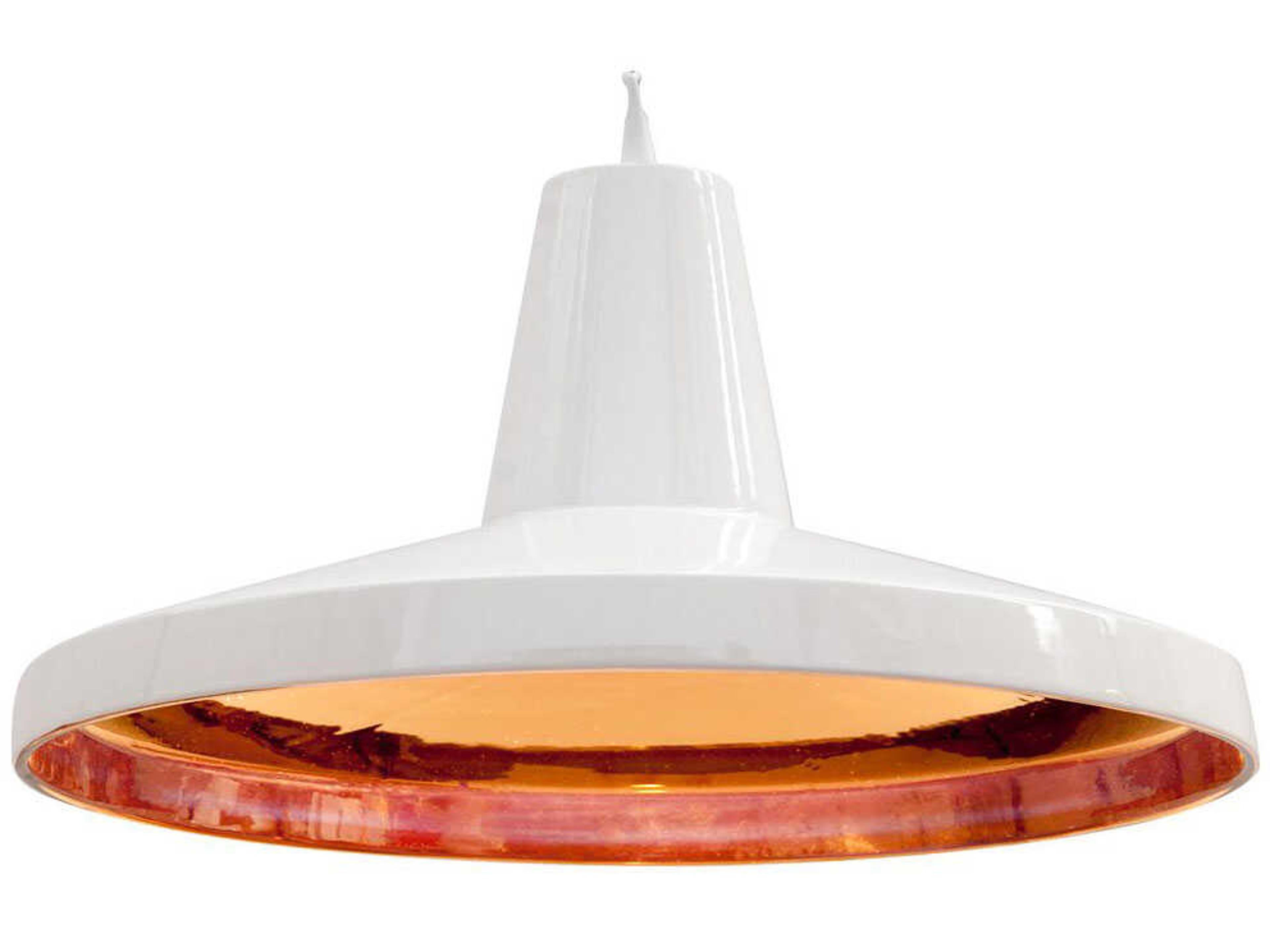 Karman Gangster 1-Light White Bronze Round Pendant