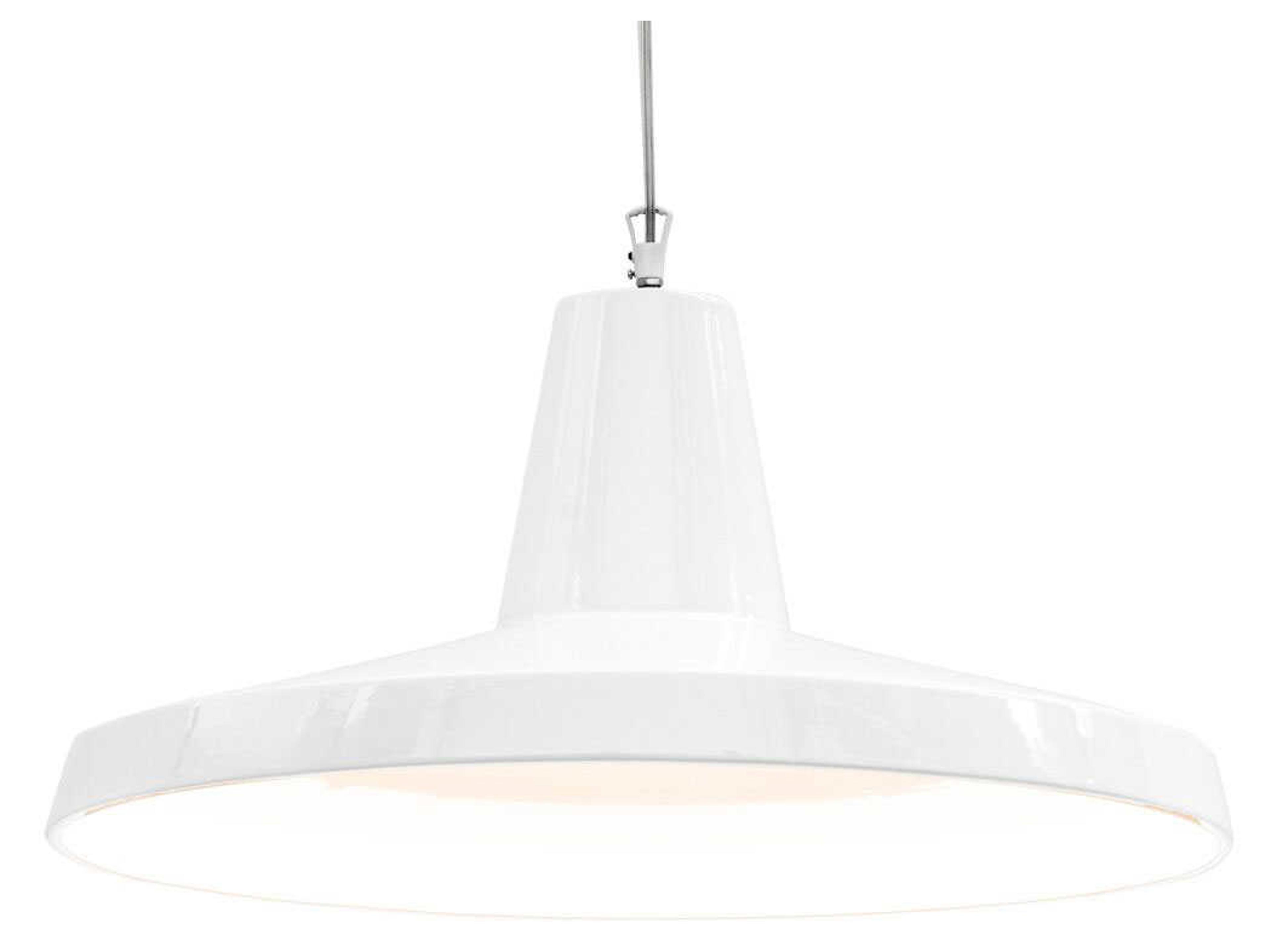 Karman Gangster 1-Light White Round Pendant