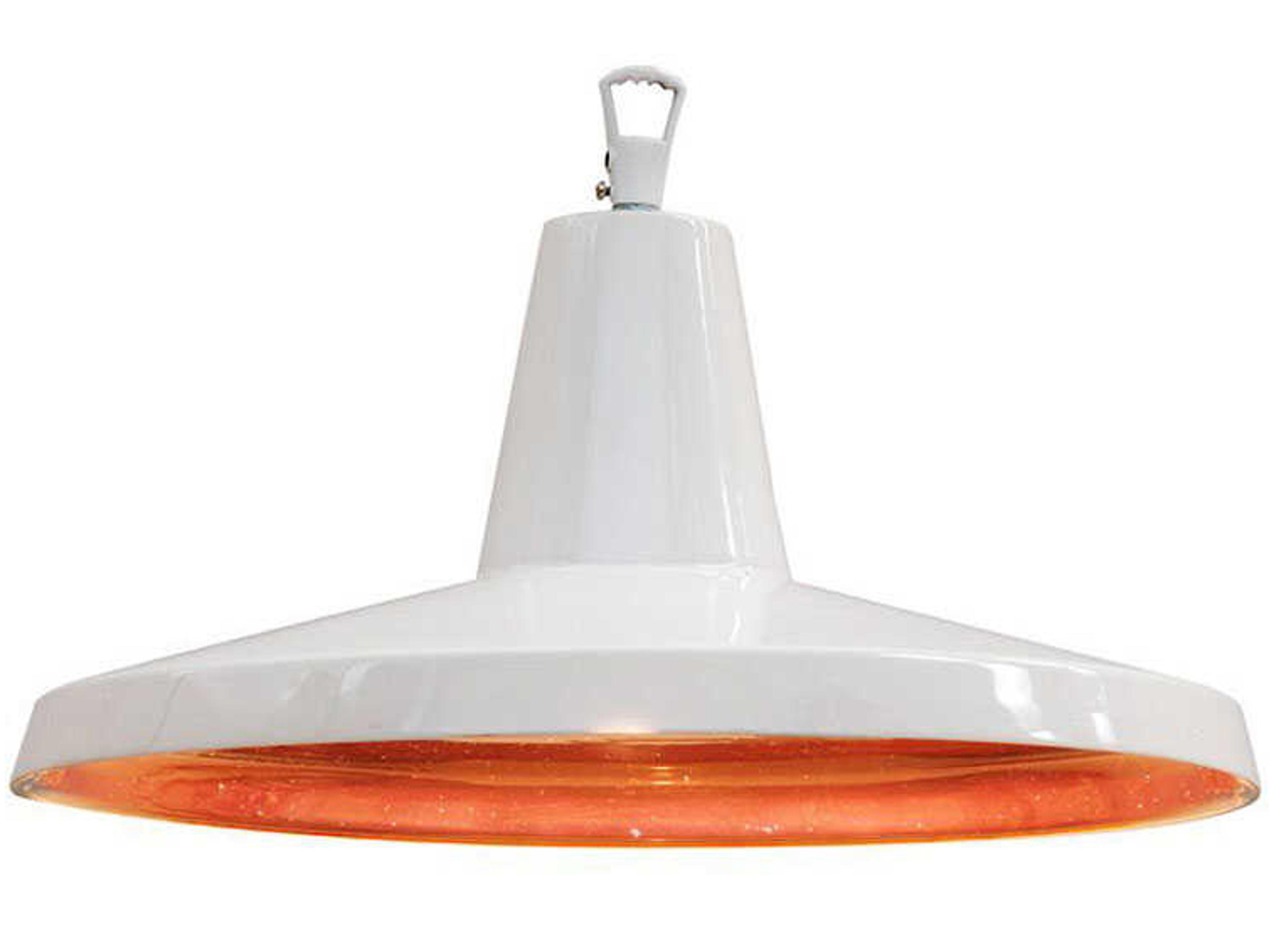 Karman Gangster 1-Light White Bronze Round Pendant