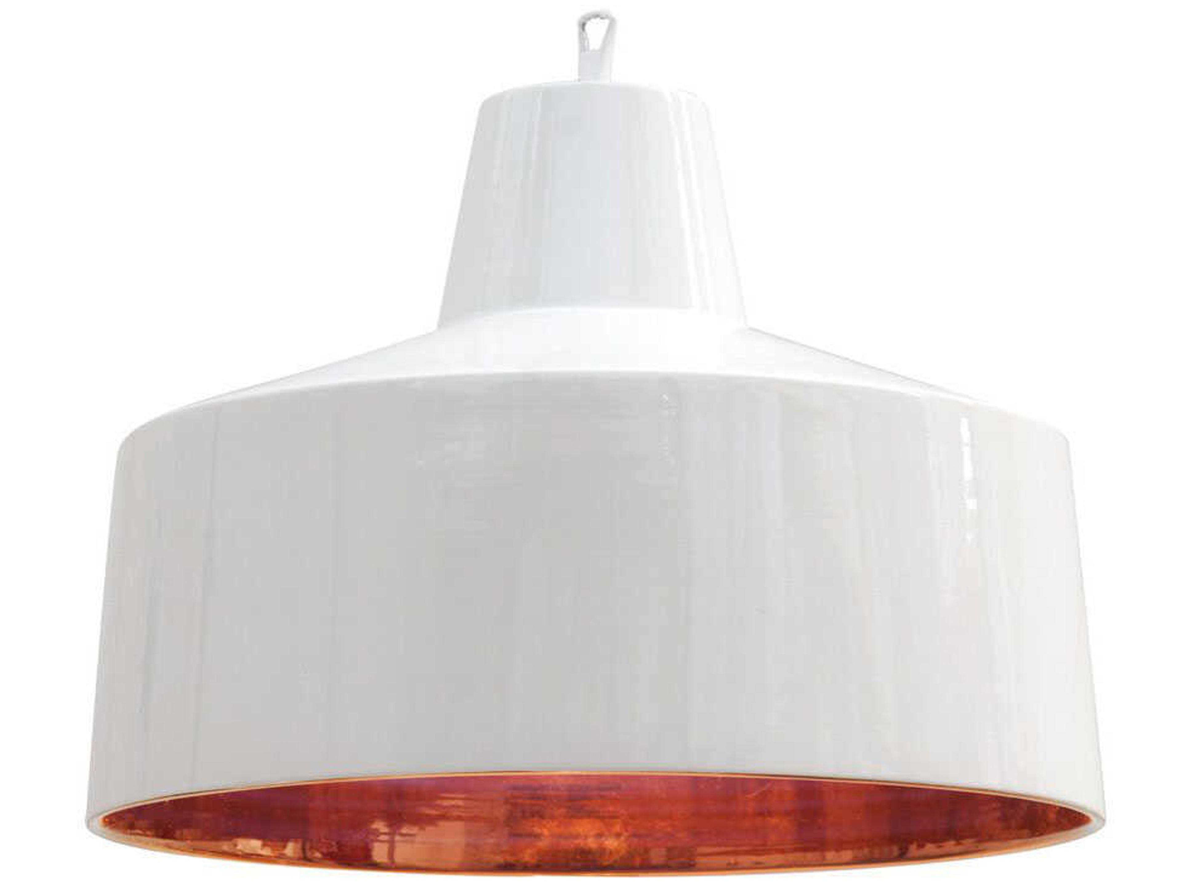 Karman Gangster 1-Light White Bronze Drum Mini Pendant