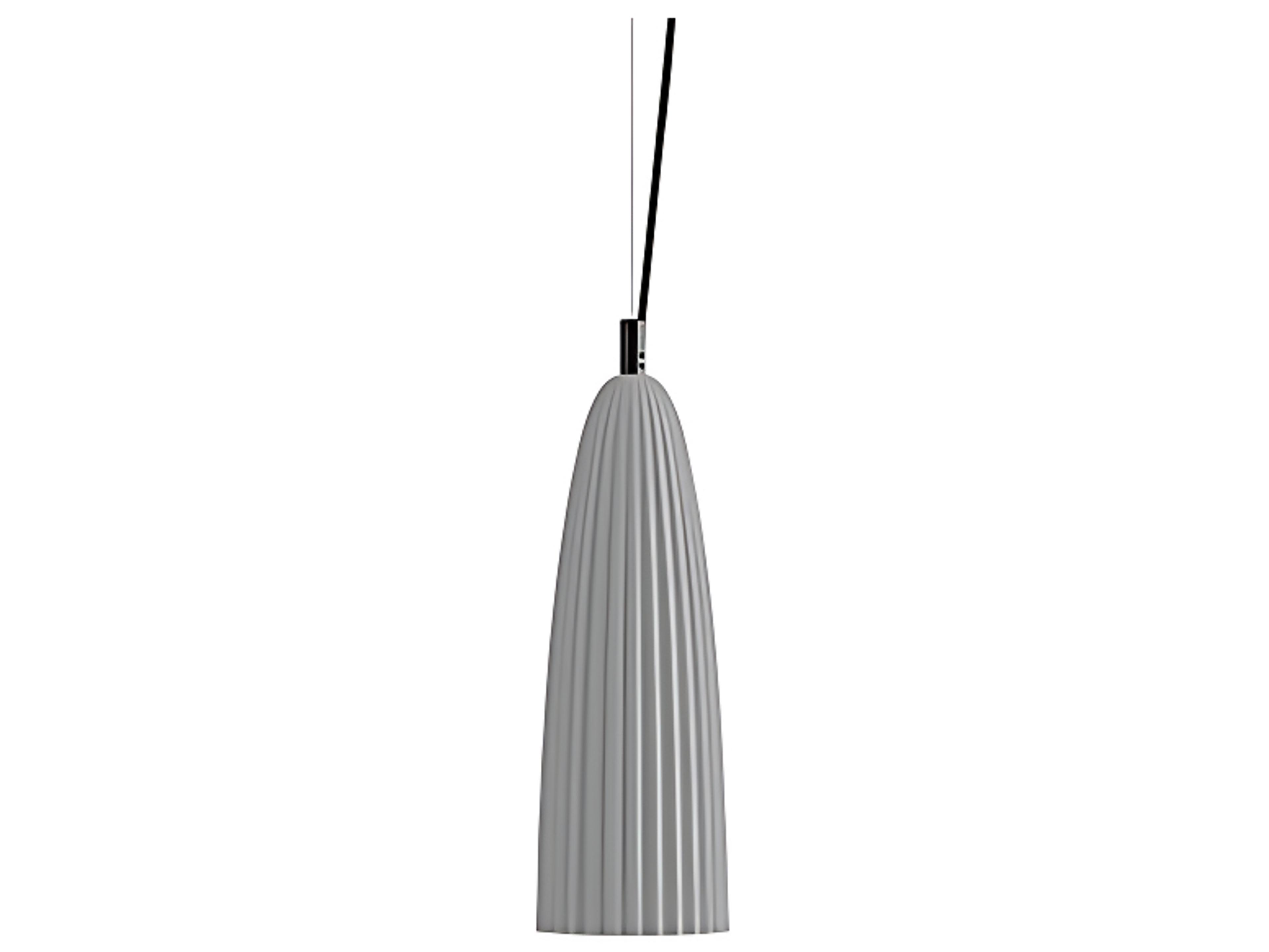 Karman Sahara 1-Light Grey Cylinder Pendant