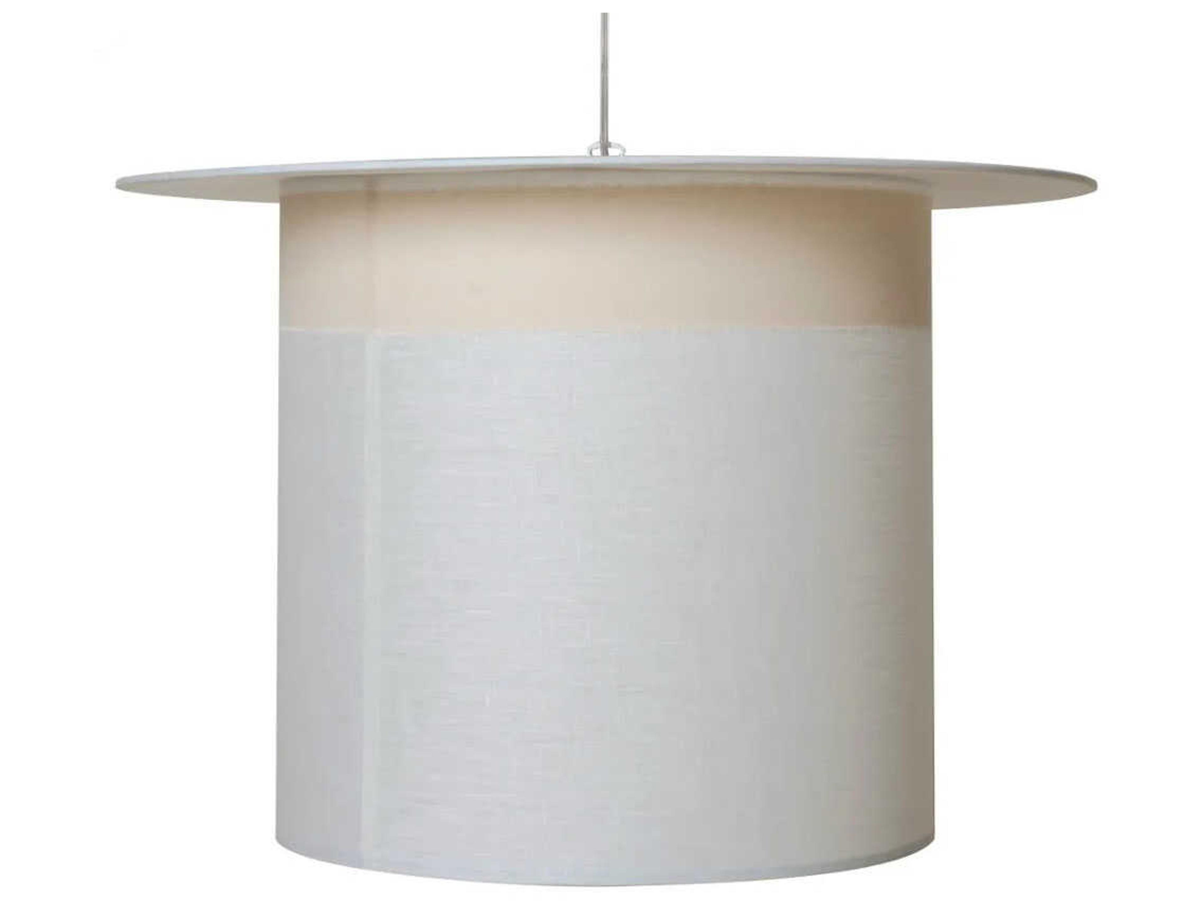 Karman Wow 1-Light White Cylinder Pendant