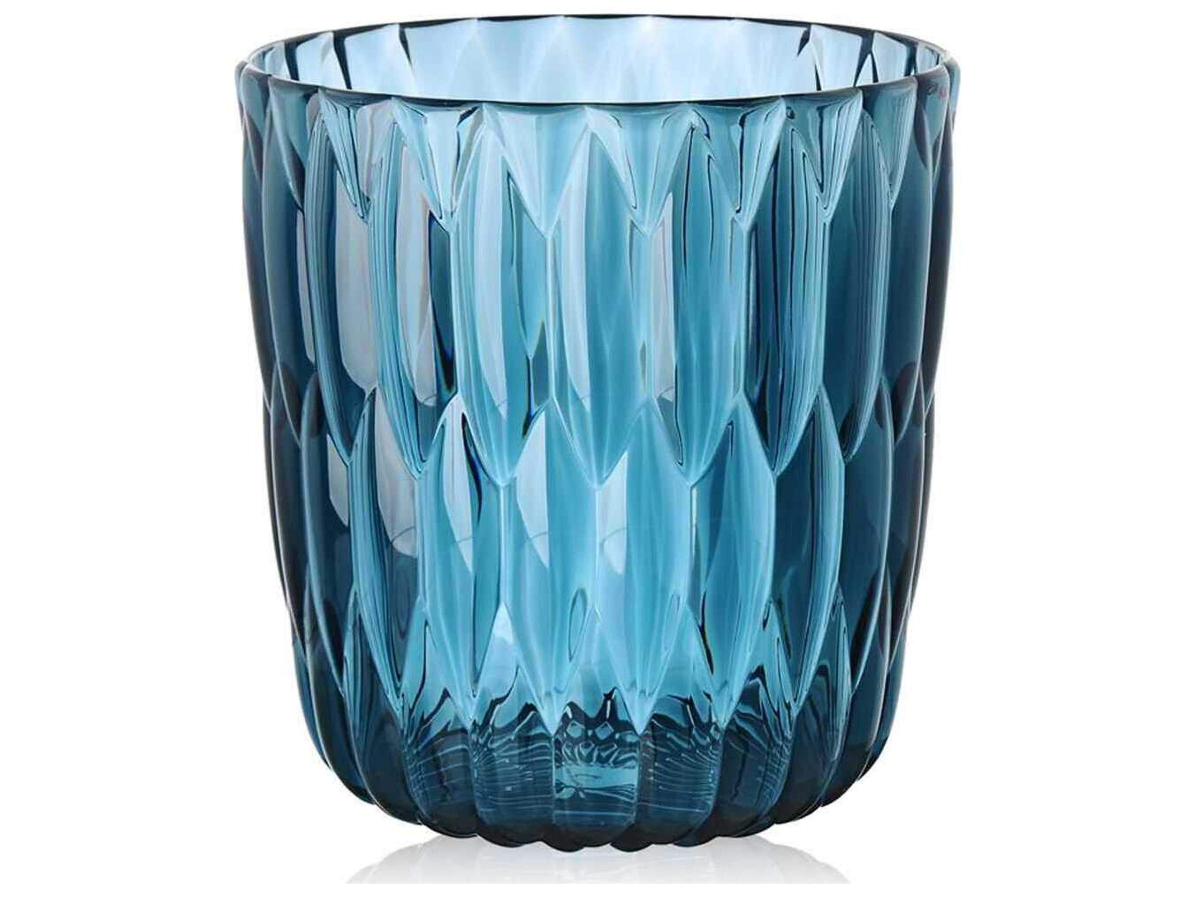 Kartell Outdoor Jelly Transparent Blue 9'' Vase
