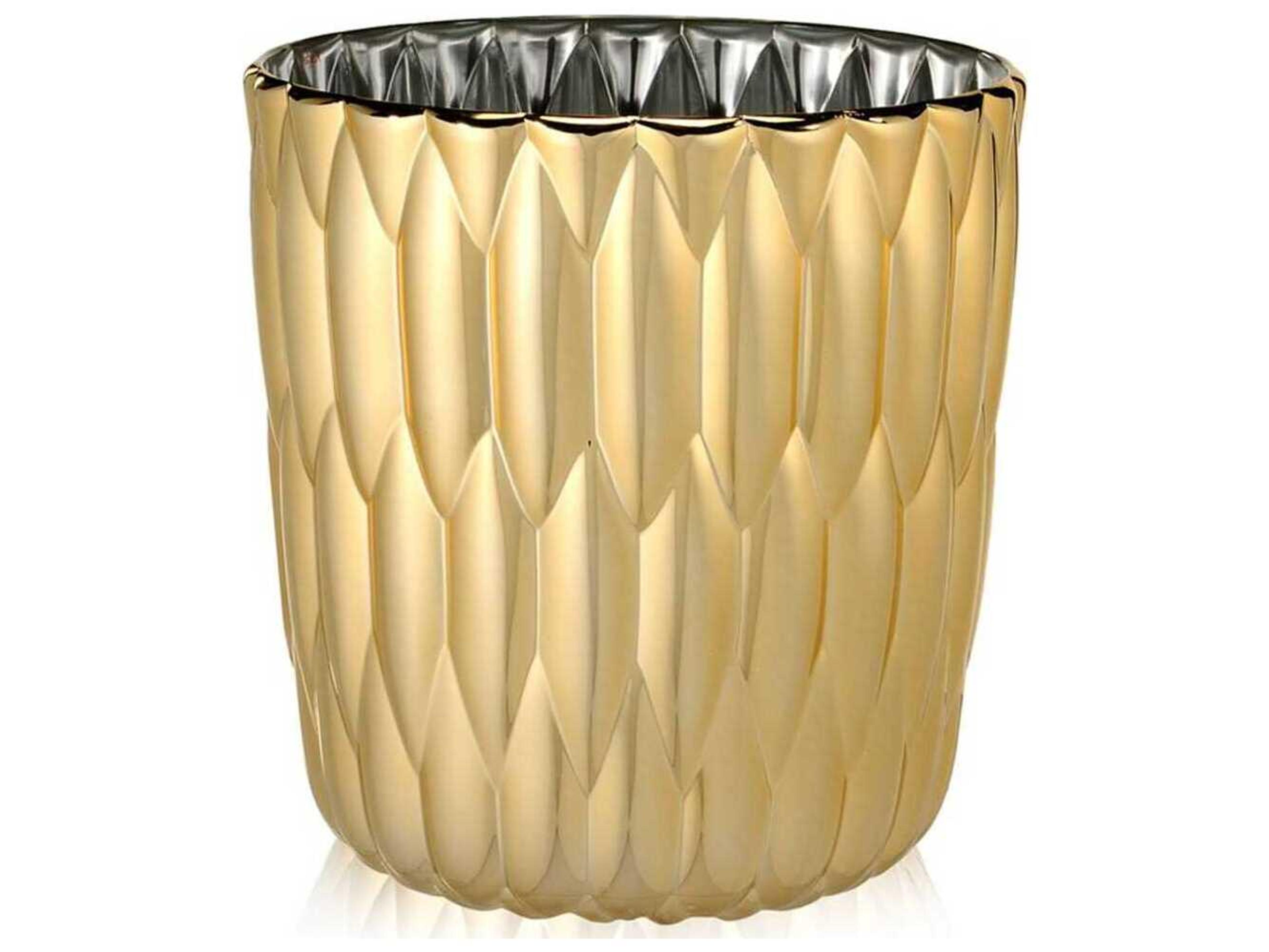 Kartell Outdoor Jelly Metallic Gold 9'' Vase