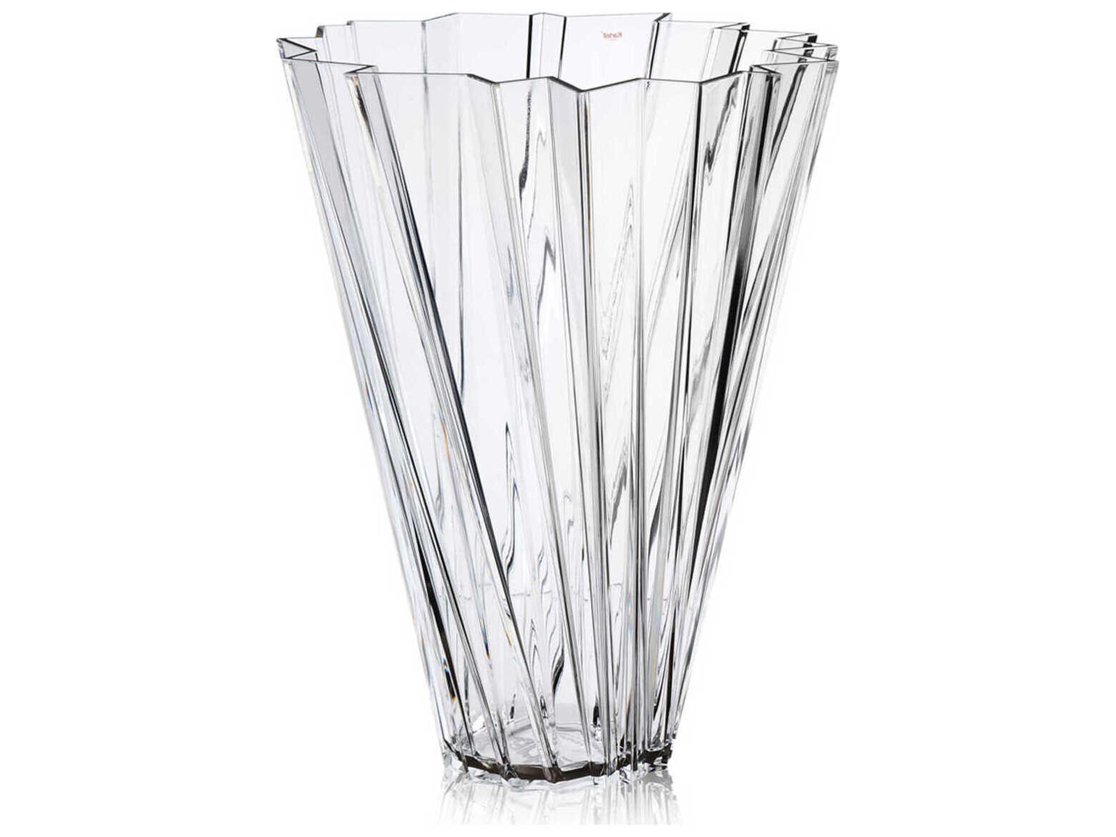 Kartell Outdoor Shanghai Crystal Transparent 14'' Vase