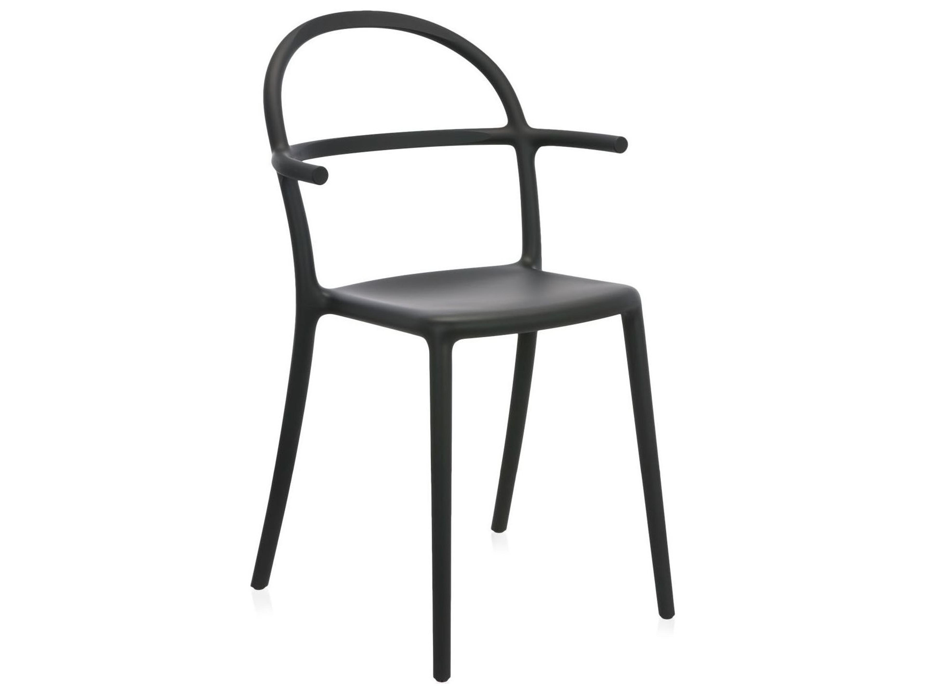 Kartell Outdoor Generic Black Resin Dining Chair  (Sold in 2)