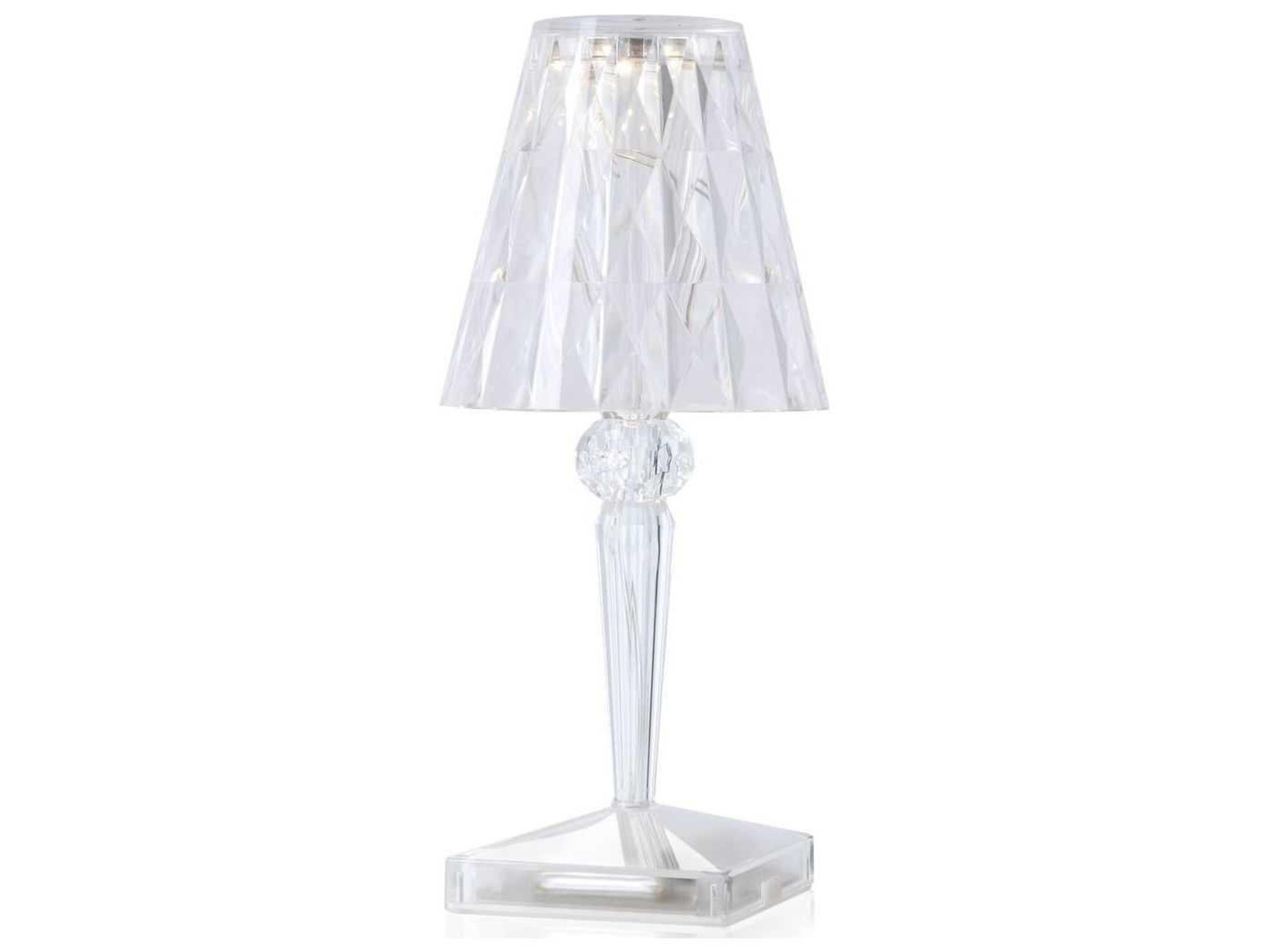 Kartell Outdoor Battery Transparent Crystal Light