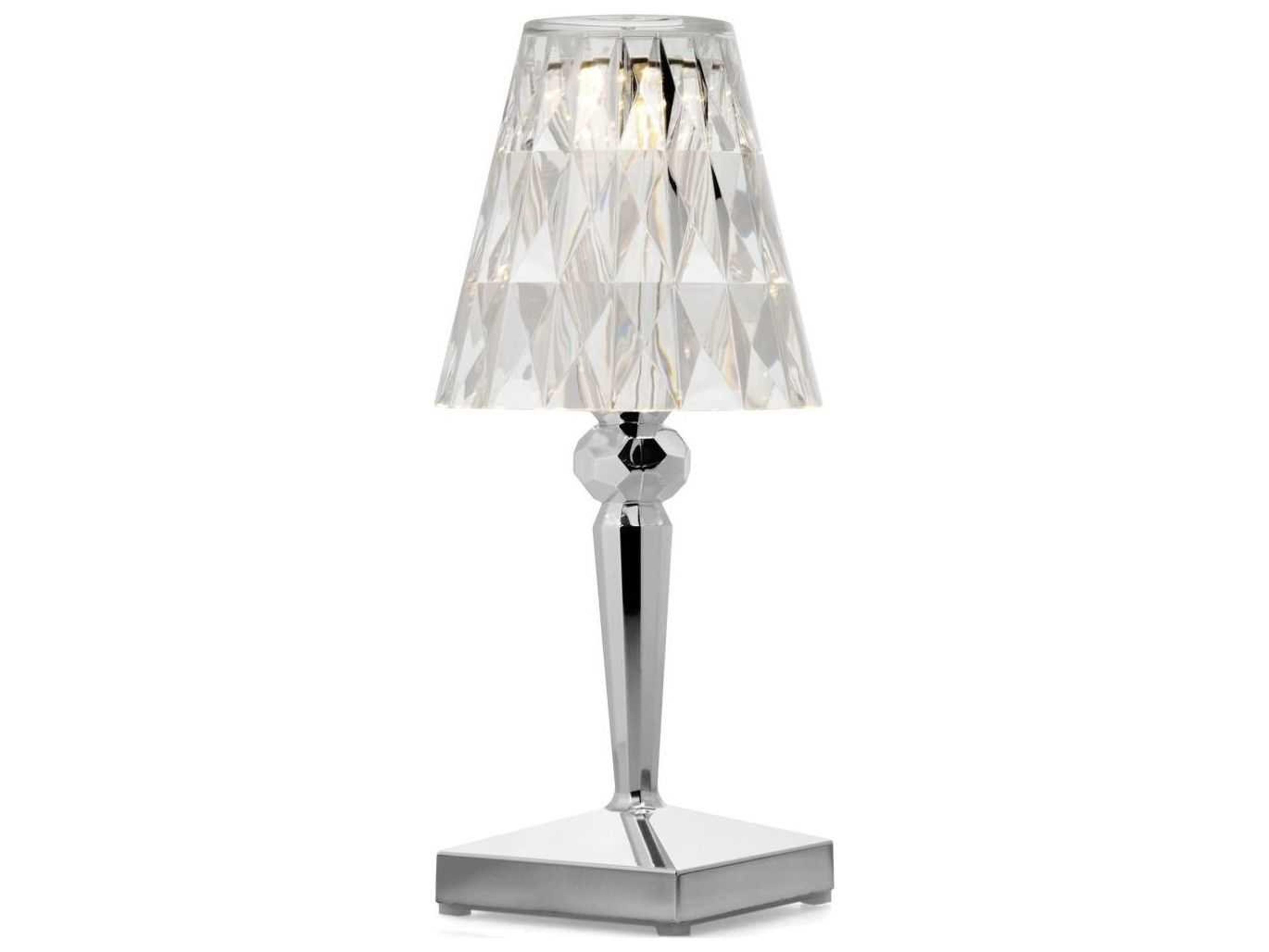 Kartell Outdoor Battery Metallic Chrome Light