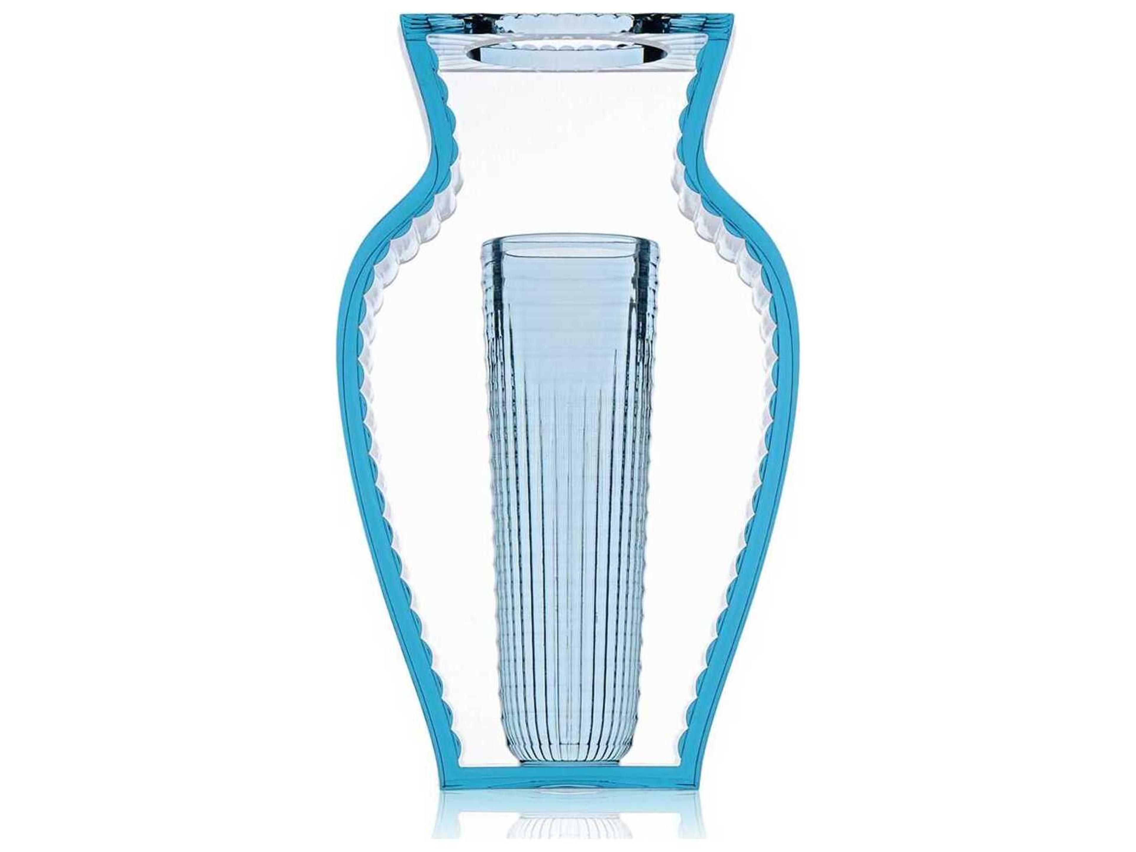 Kartell I-Shine Blue Vase