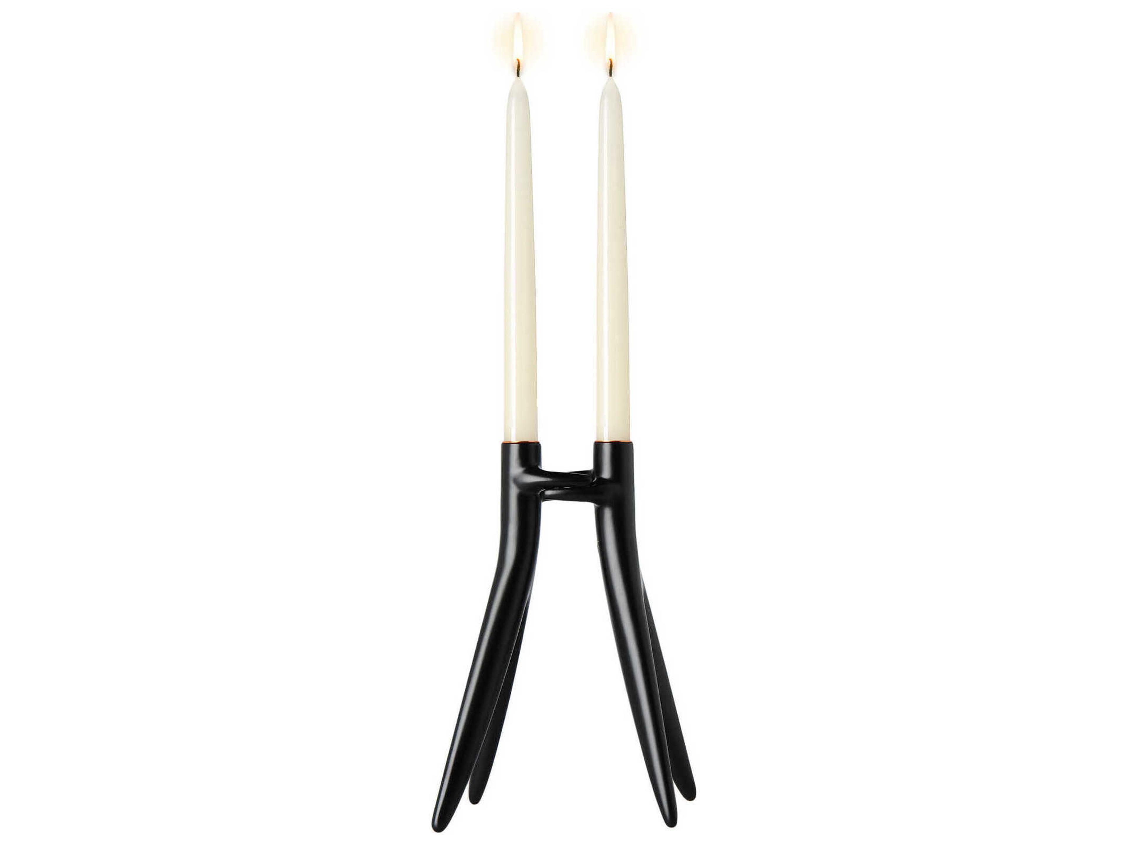 Kartell Abbracciaio Black Candle Holder