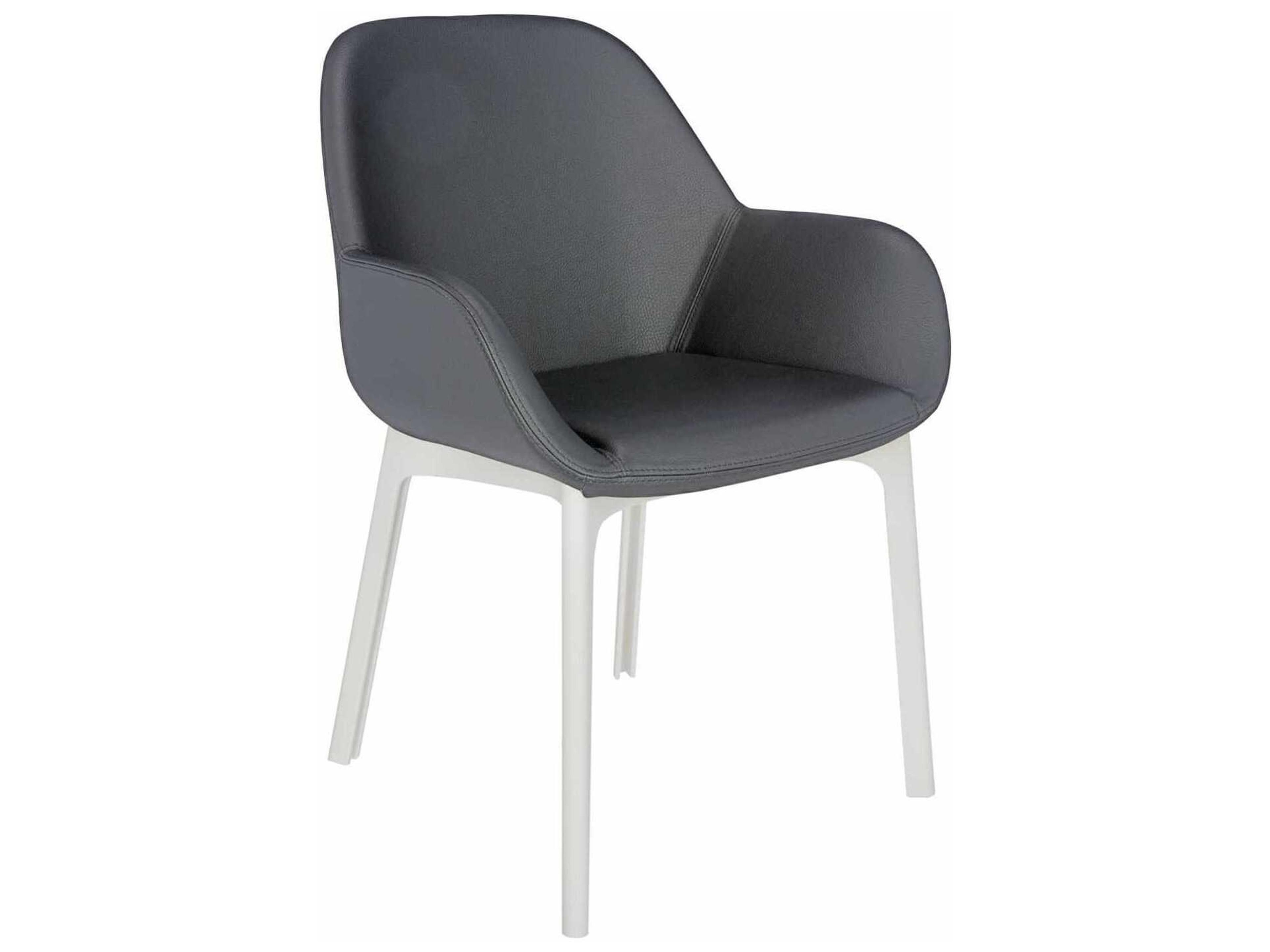 Kartell Clap Gray Arm Dining Chair