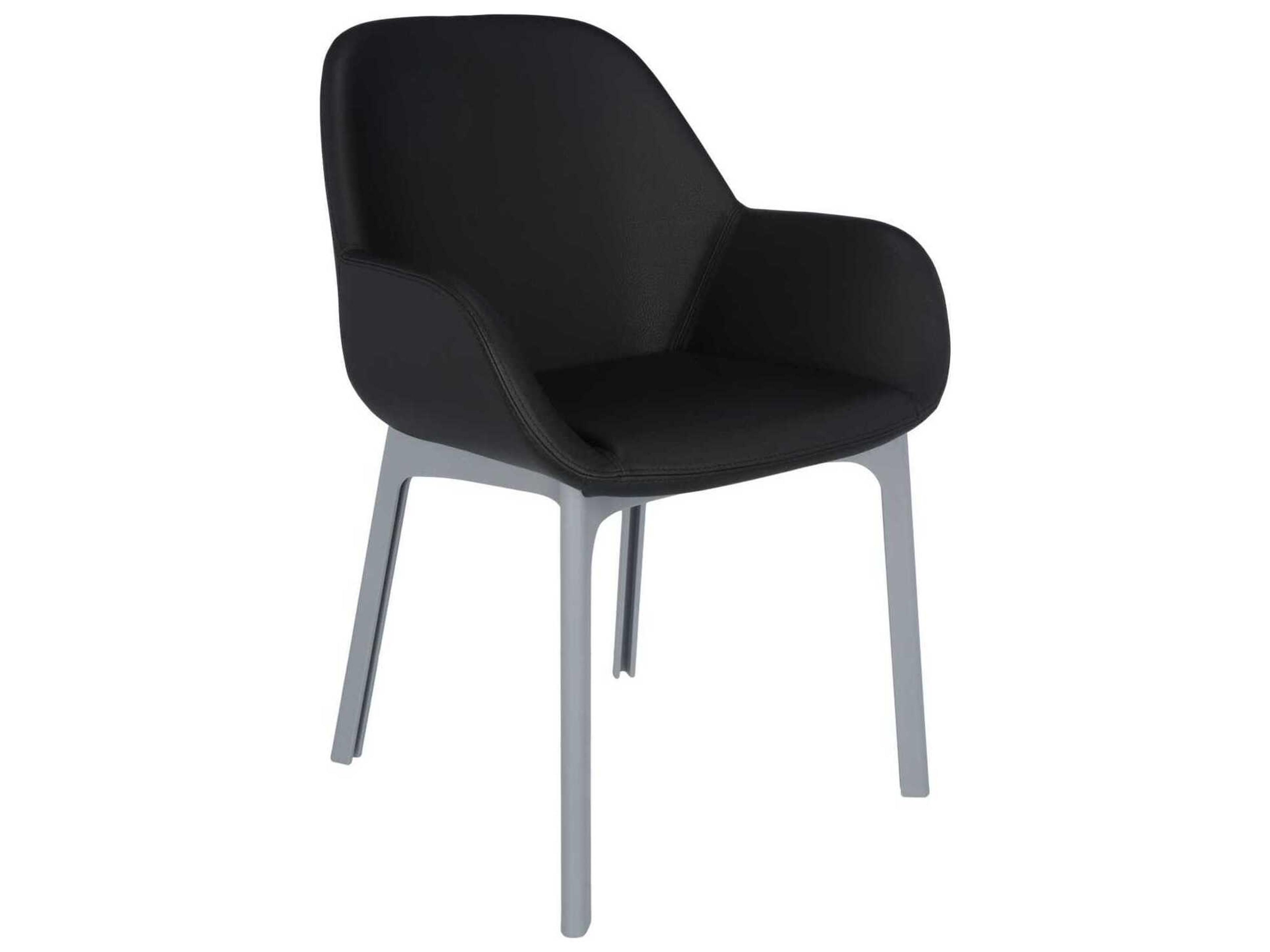 Kartell Clap Black Arm Dining Chair