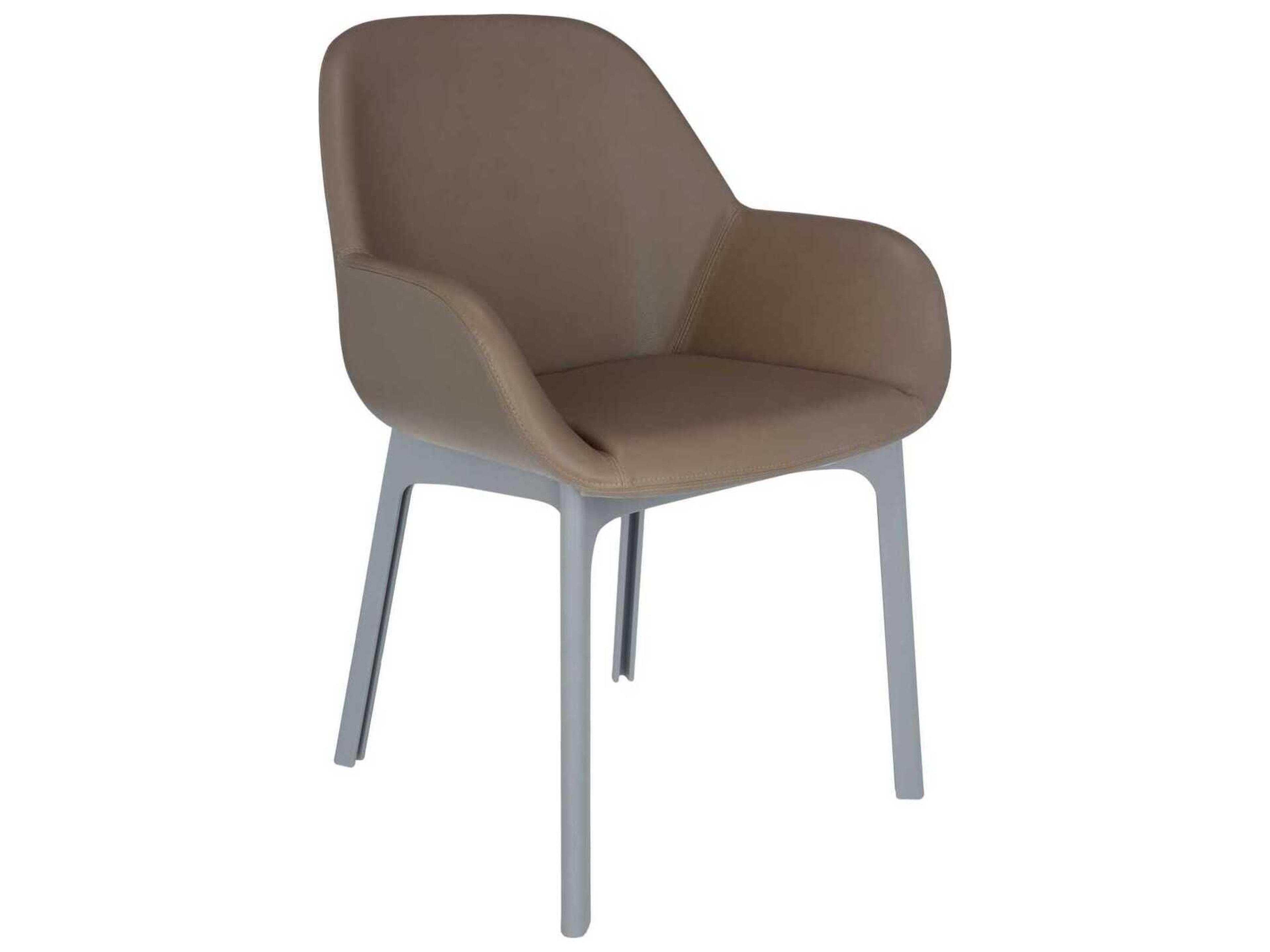Kartell Clap Gray Arm Dining Chair