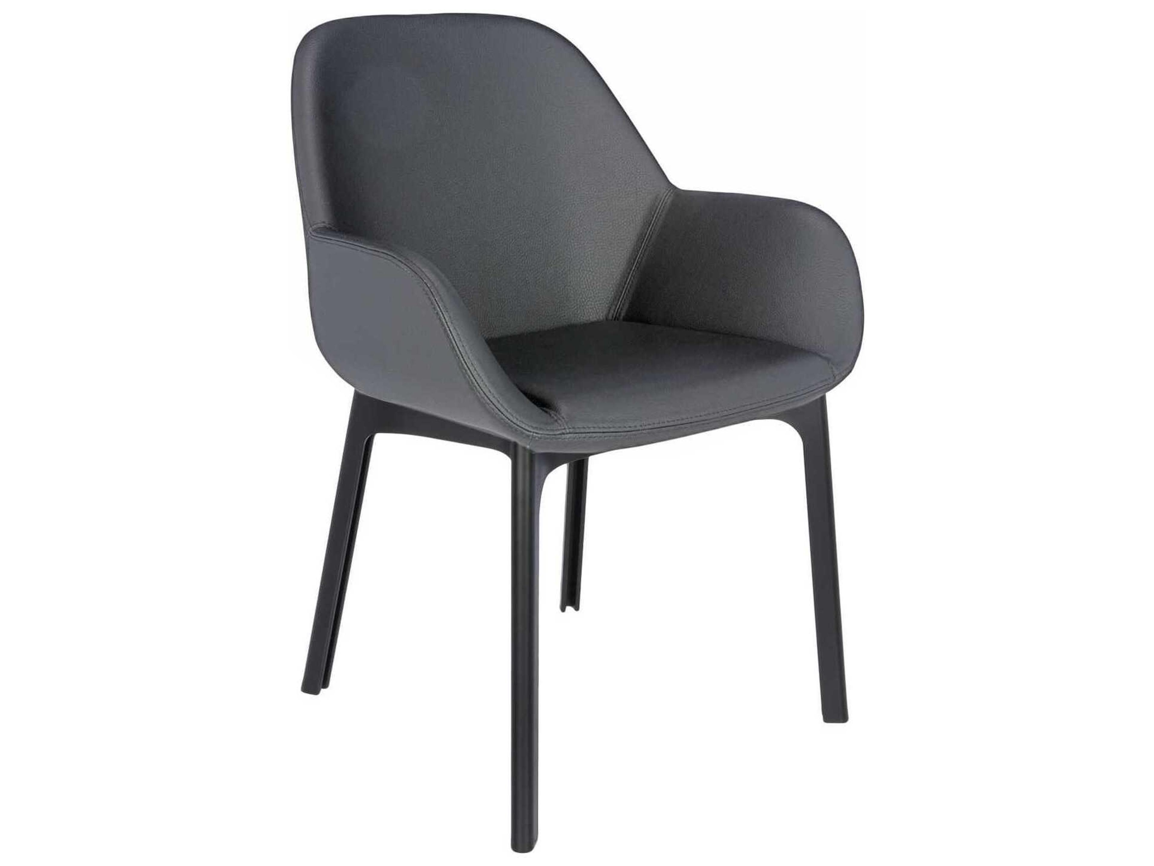 Kartell Clap Black Arm Dining Chair