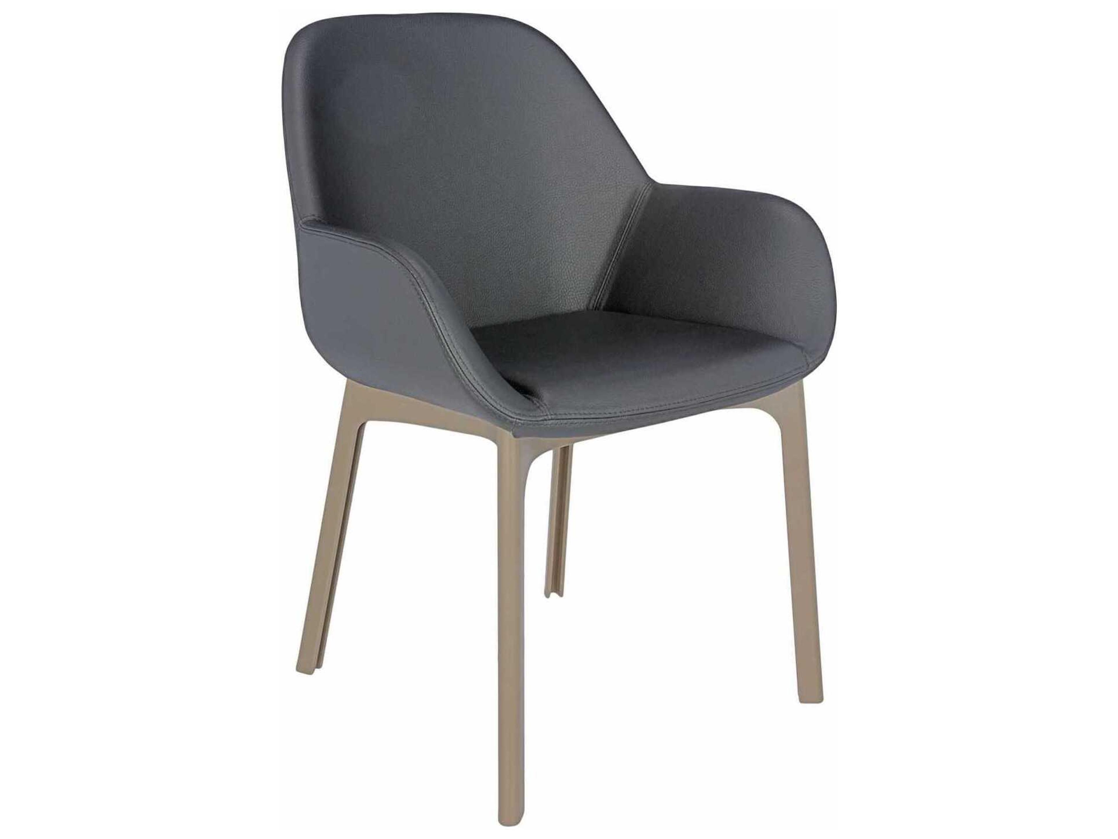 Kartell Clap Gray Arm Dining Chair