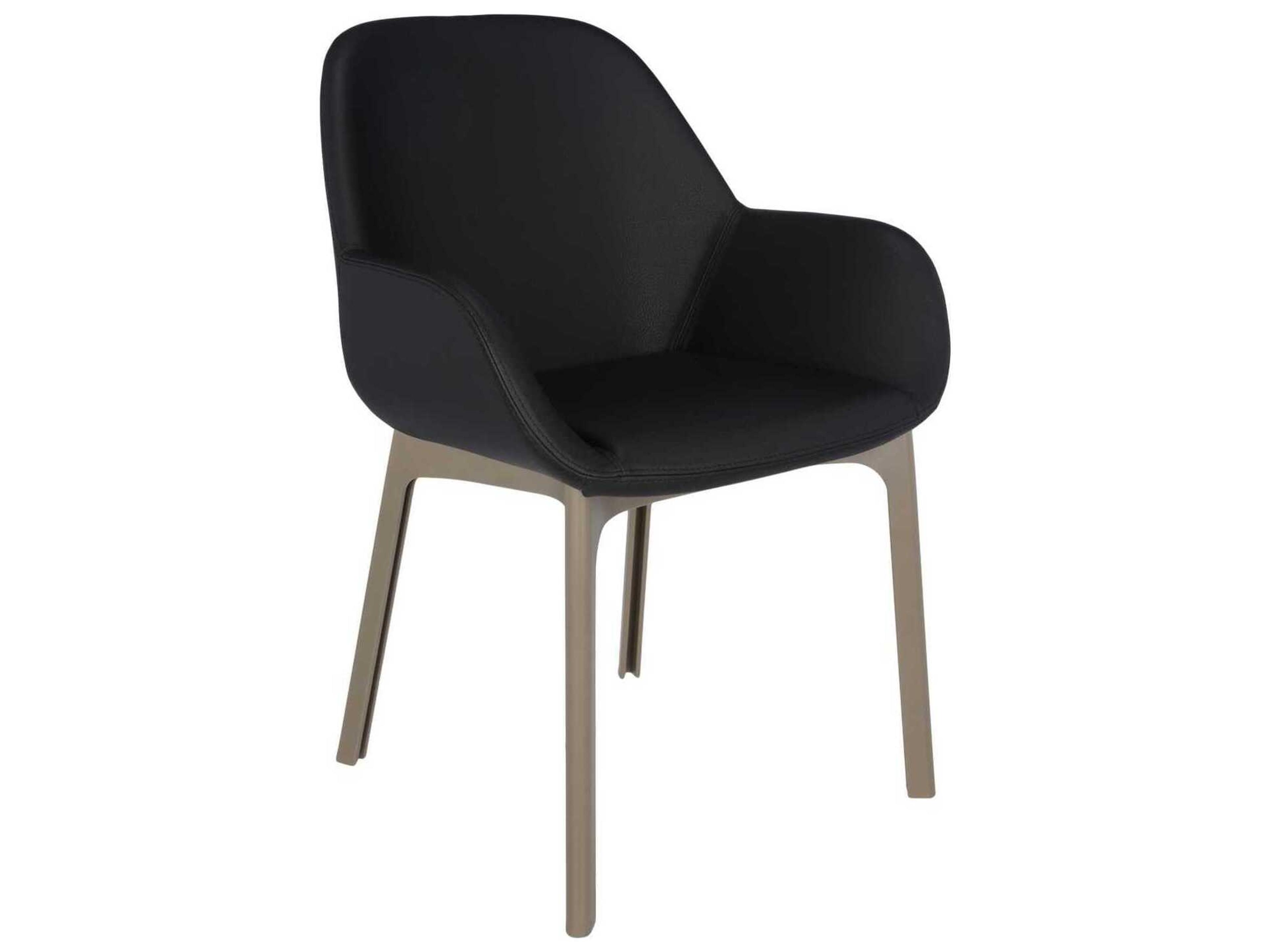 Kartell Clap Black Arm Dining Chair