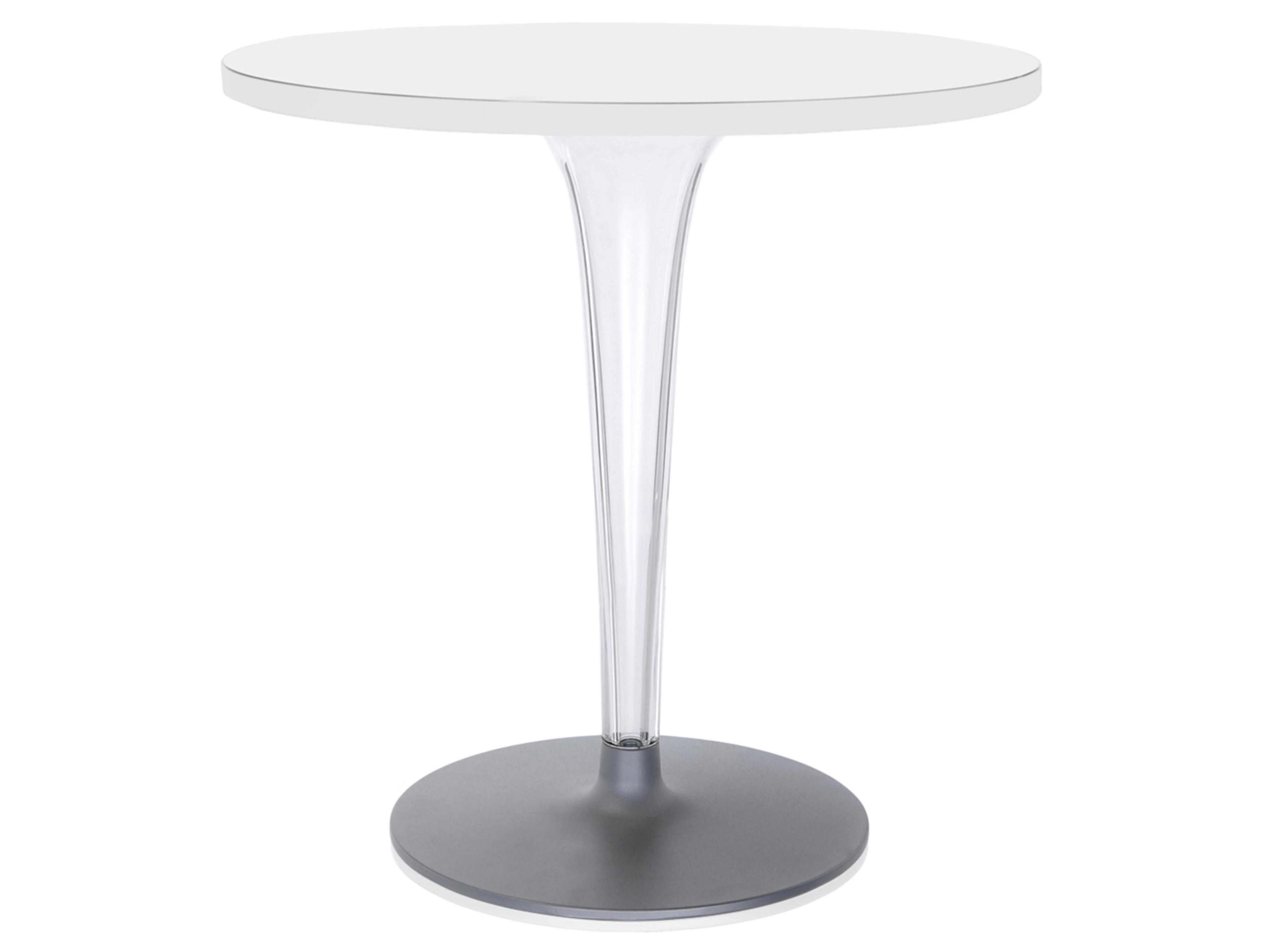 Kartell Toptop Round Plastic White Dining Table