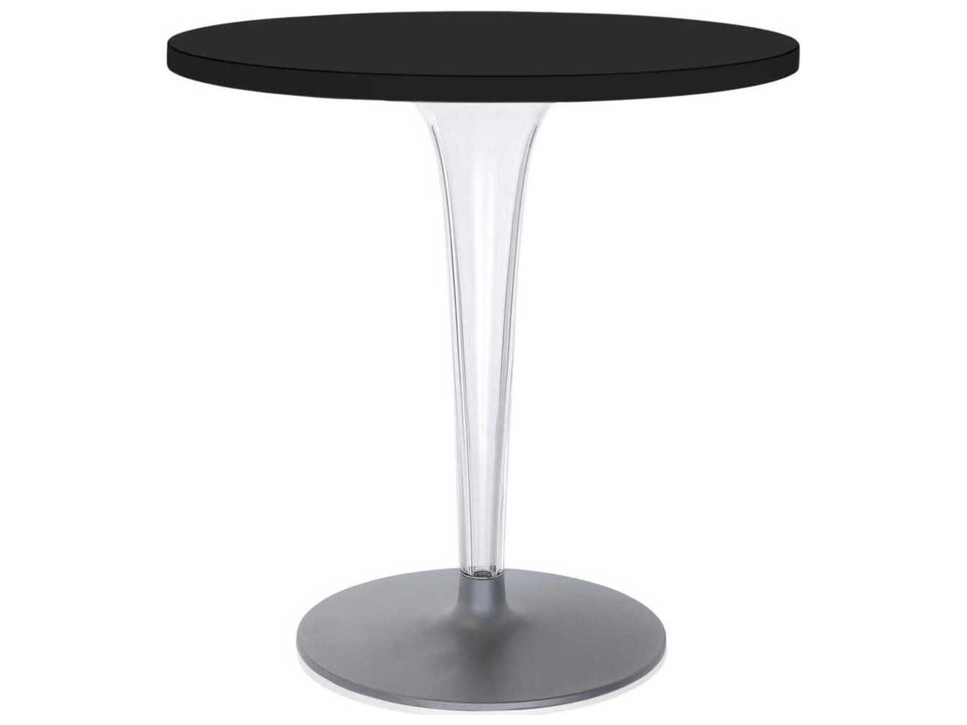Kartell Toptop Round Plastic Black Dining Table