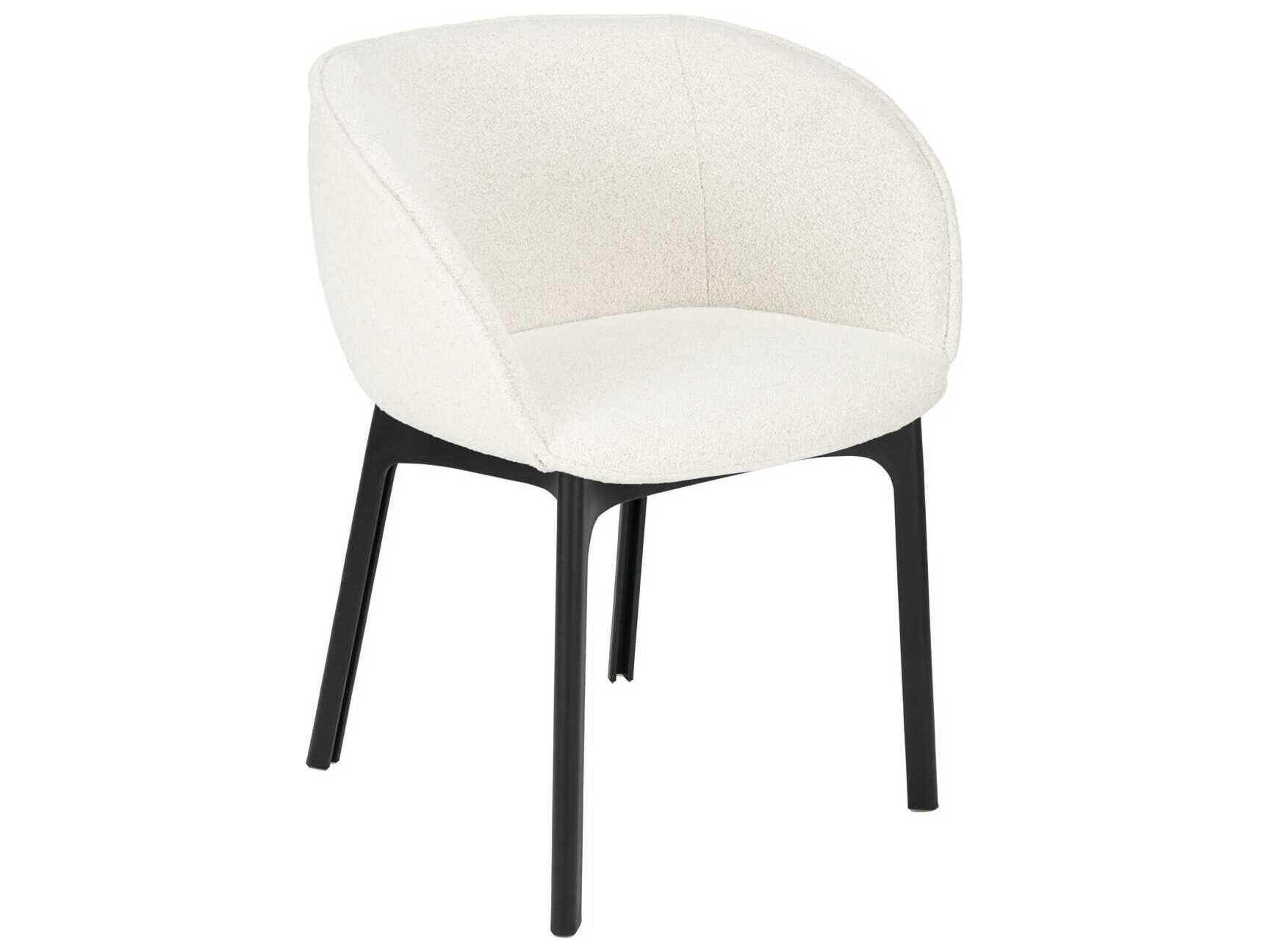 Kartell Charla Black Upholstered Arm Dining Chair