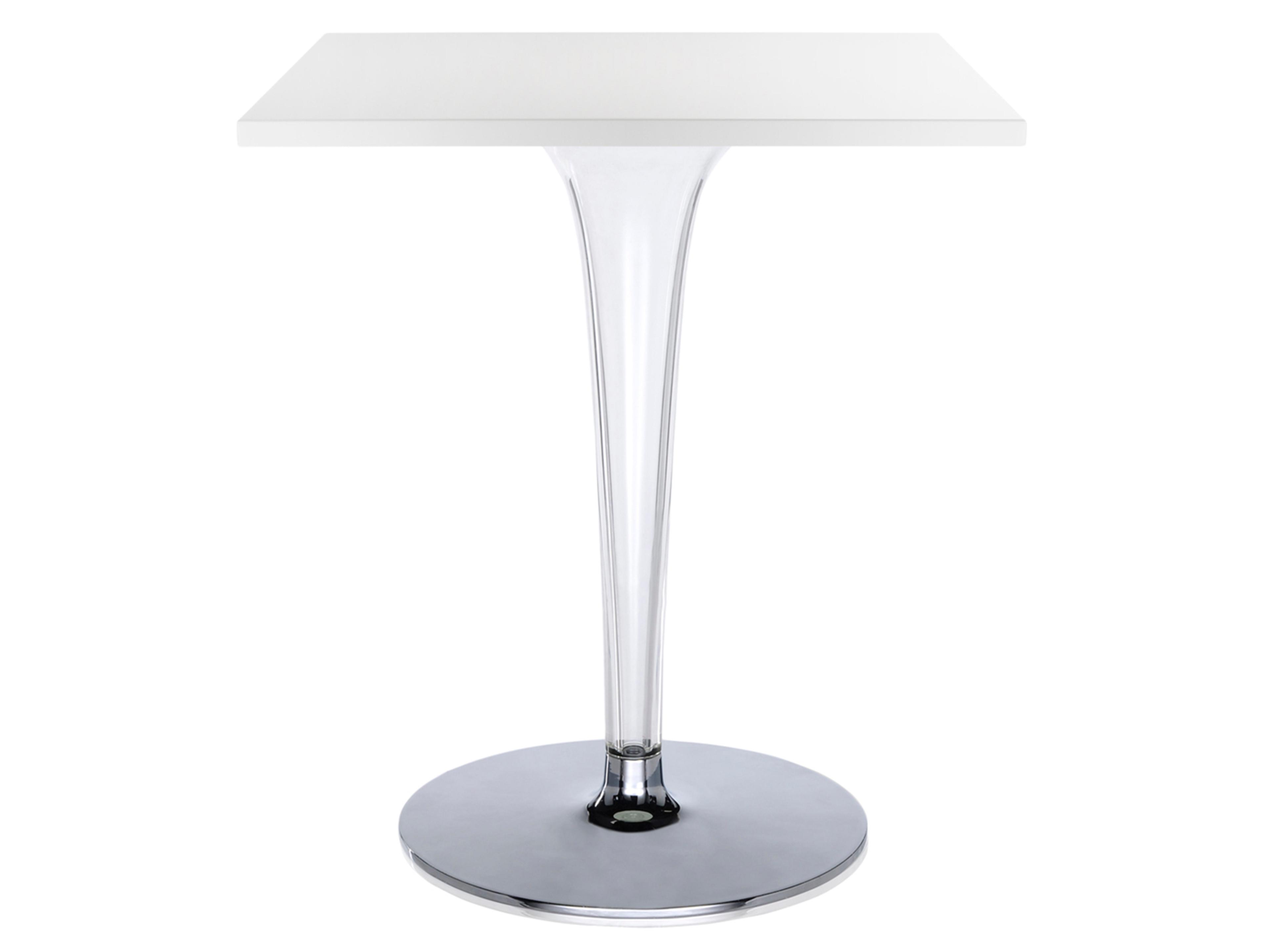 Kartell Toptop Square Plastic White Top Dining Table