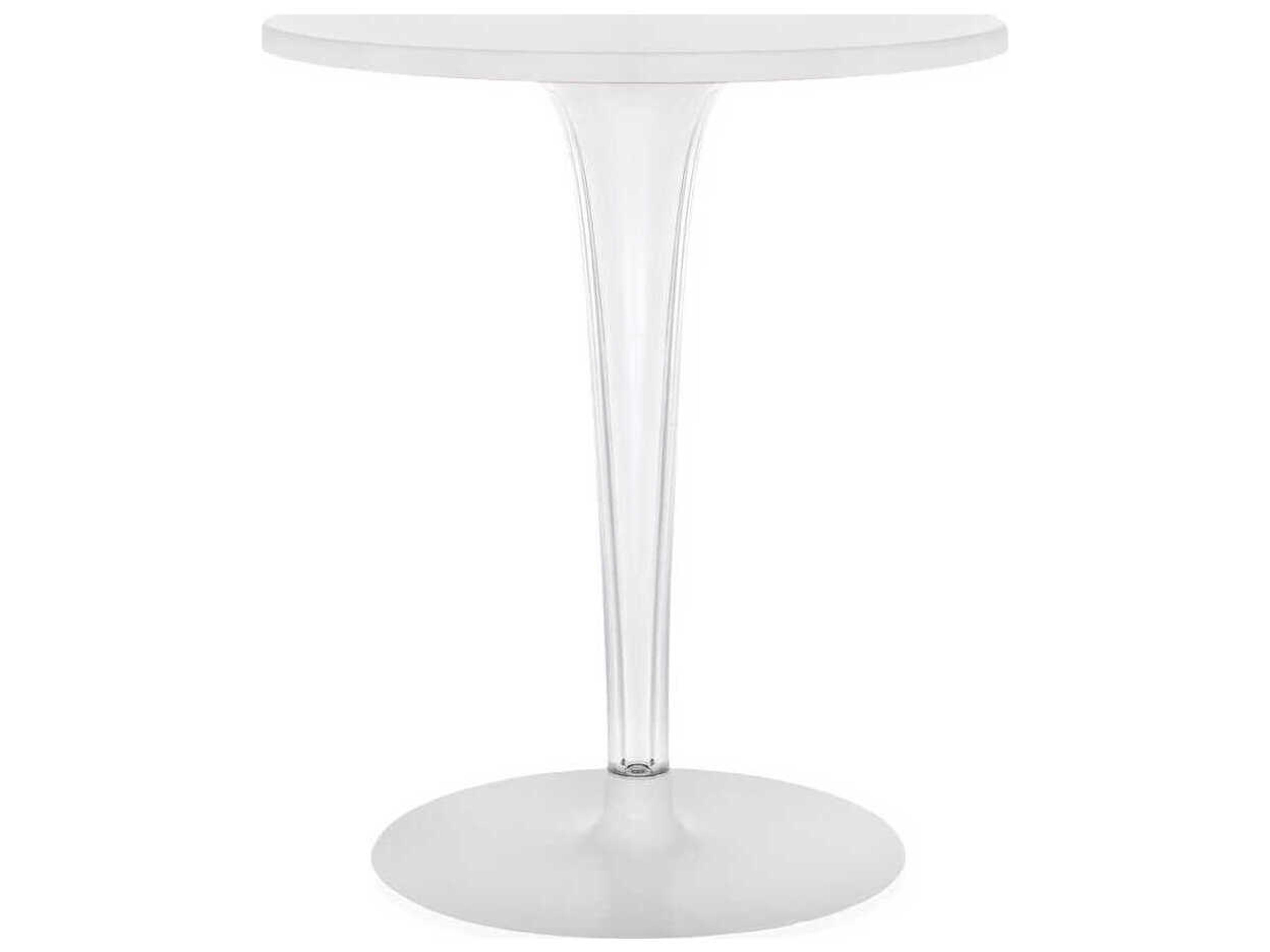 Kartell Toptop For Dr Yes Round Plastic White Dining Table