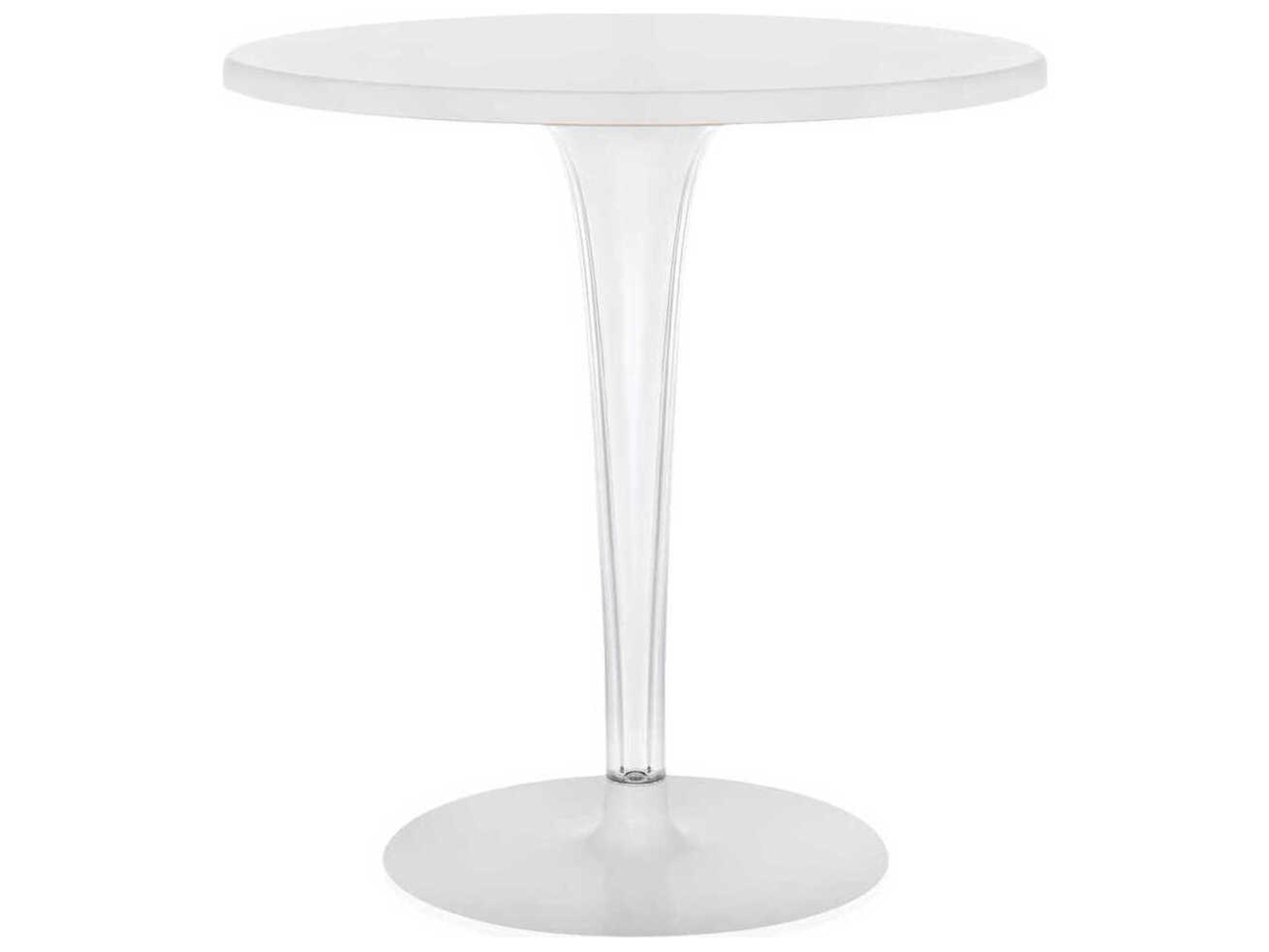 Kartell Toptop For Dr Yes Round Plastic White Dining Table