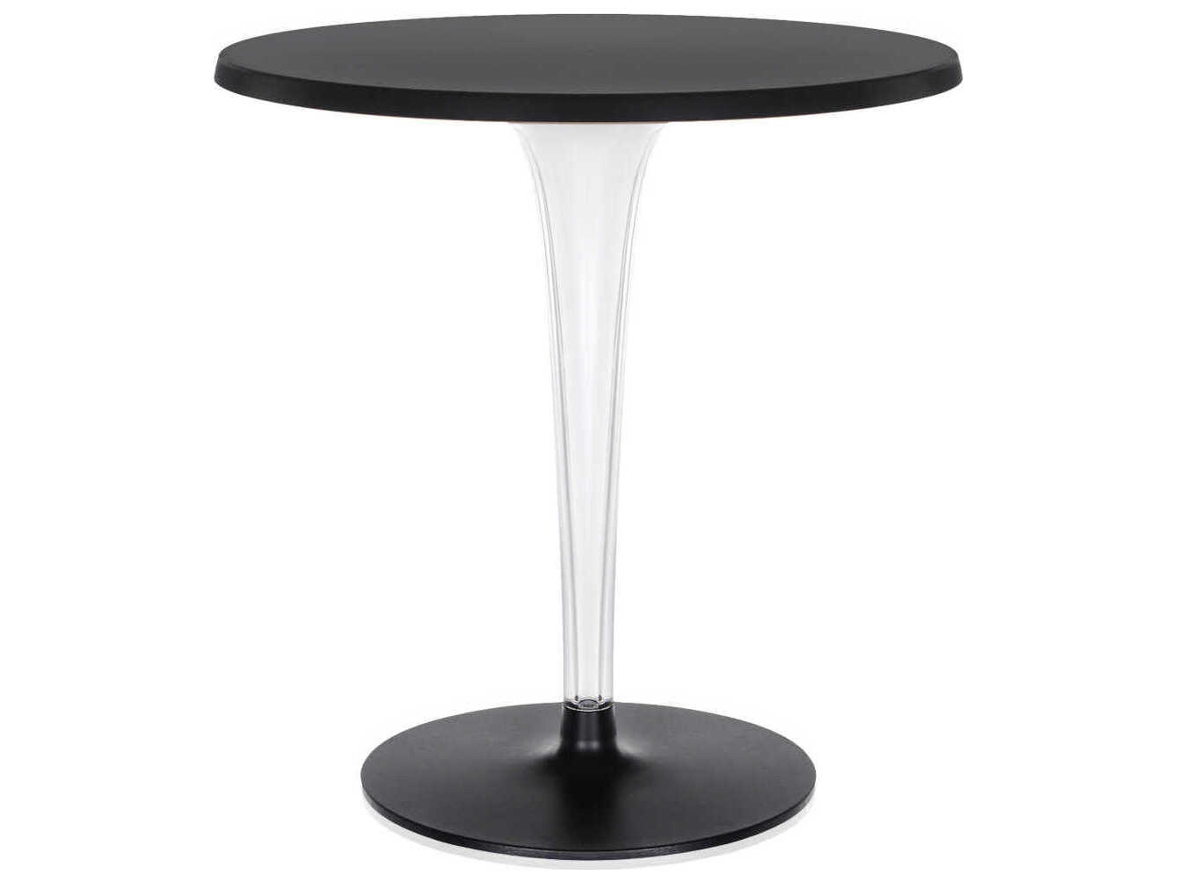 Kartell Toptop For Dr Yes Round Plastic Black Dining Table