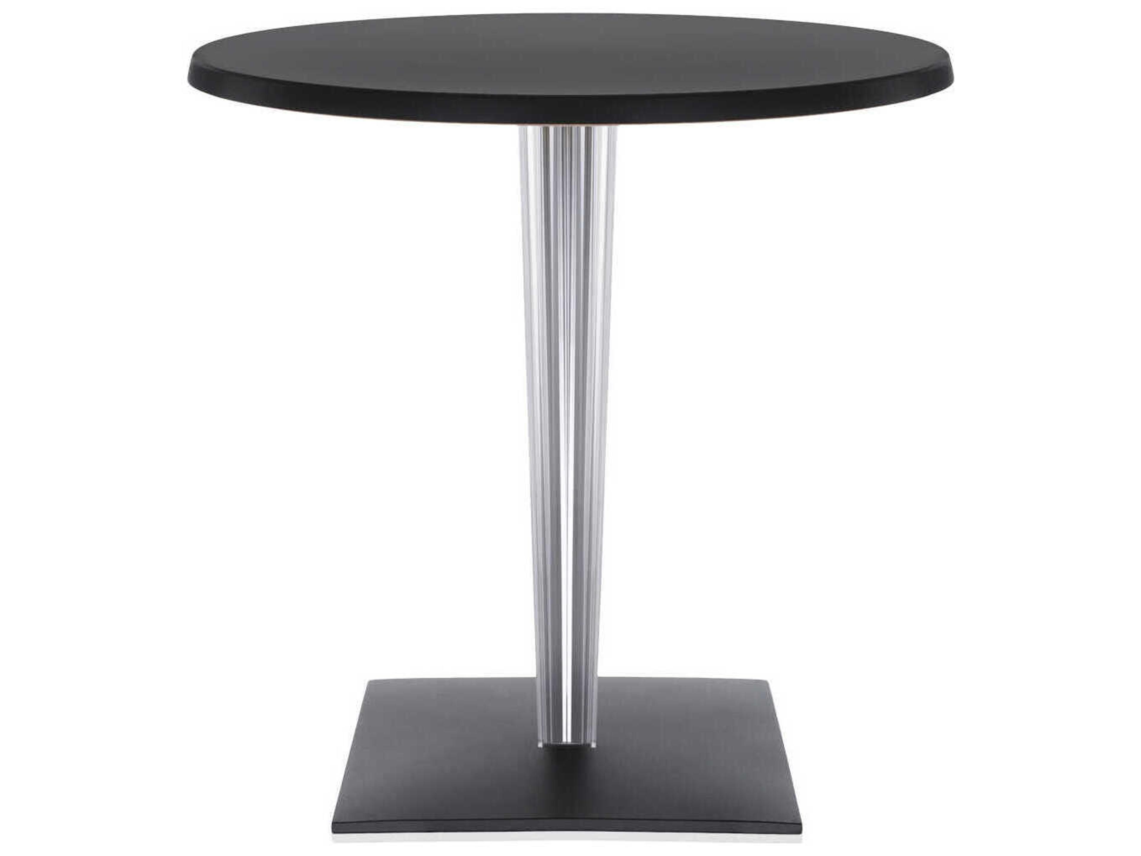 Kartell Toptop For Dr Yes Round Plastic Black Dining Table