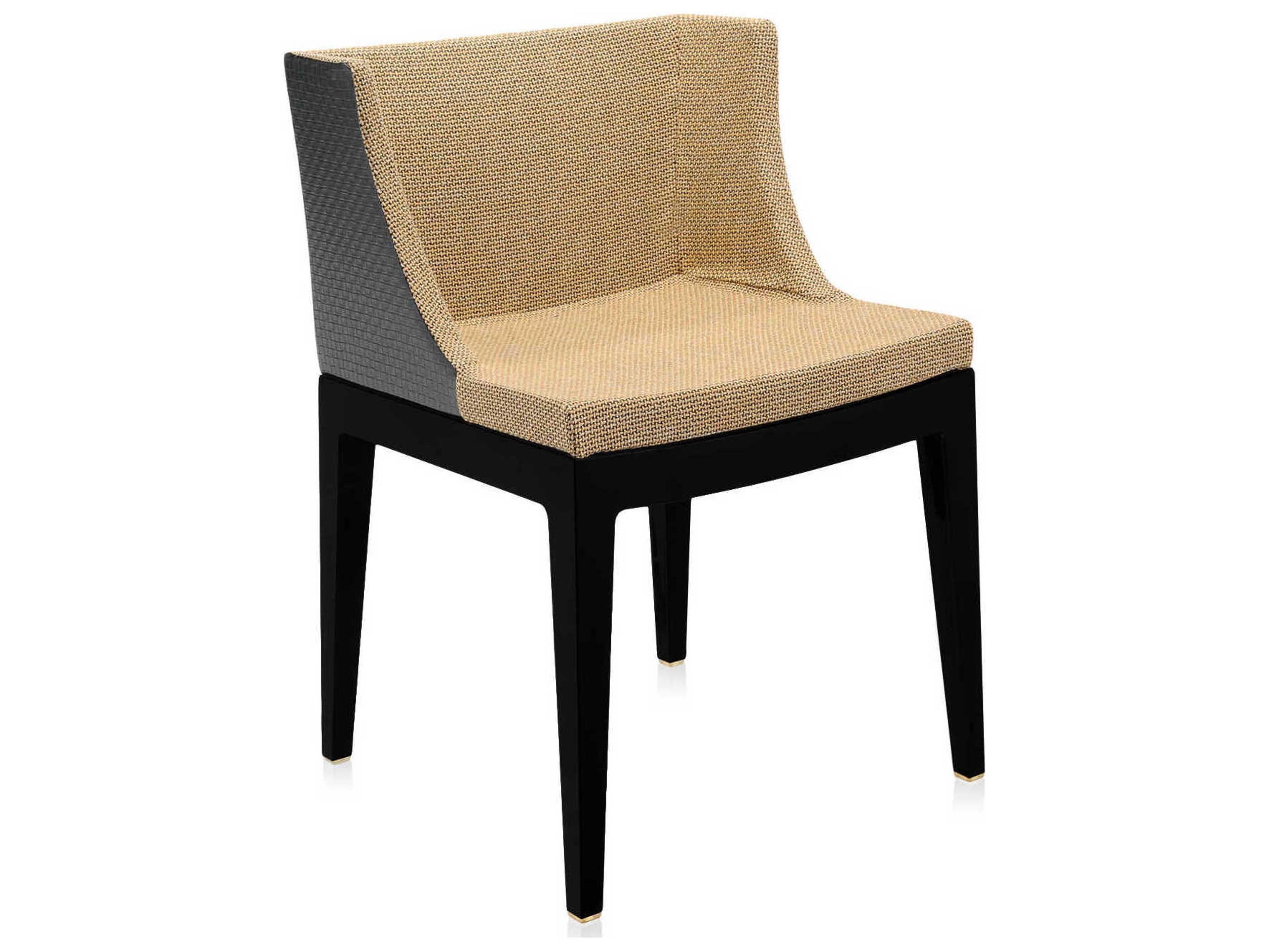 Kartell Mademoiselle Kravitz Black Upholstered Arm Dining Chair