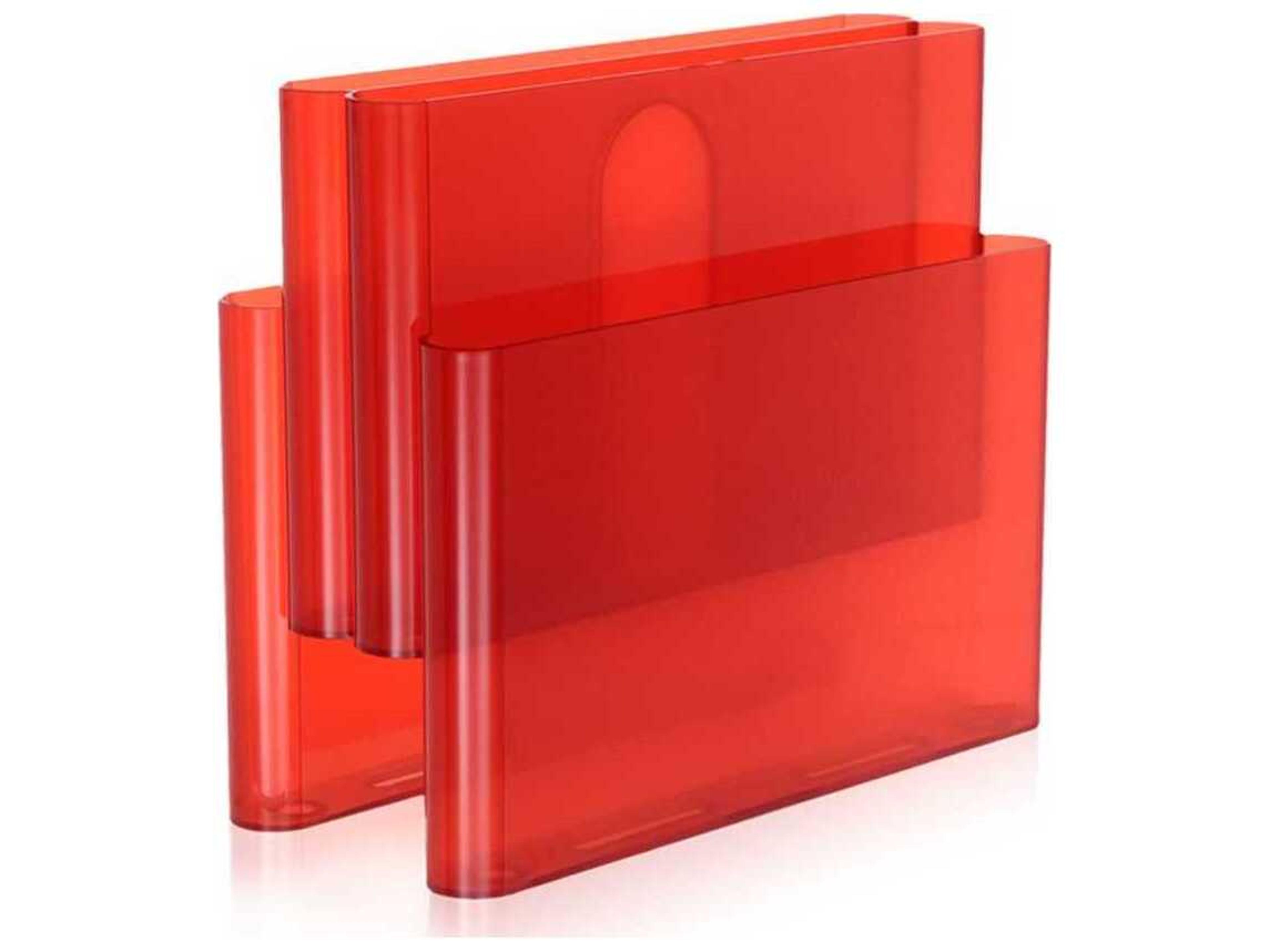 Kartell Orange / Red Magazine Rack