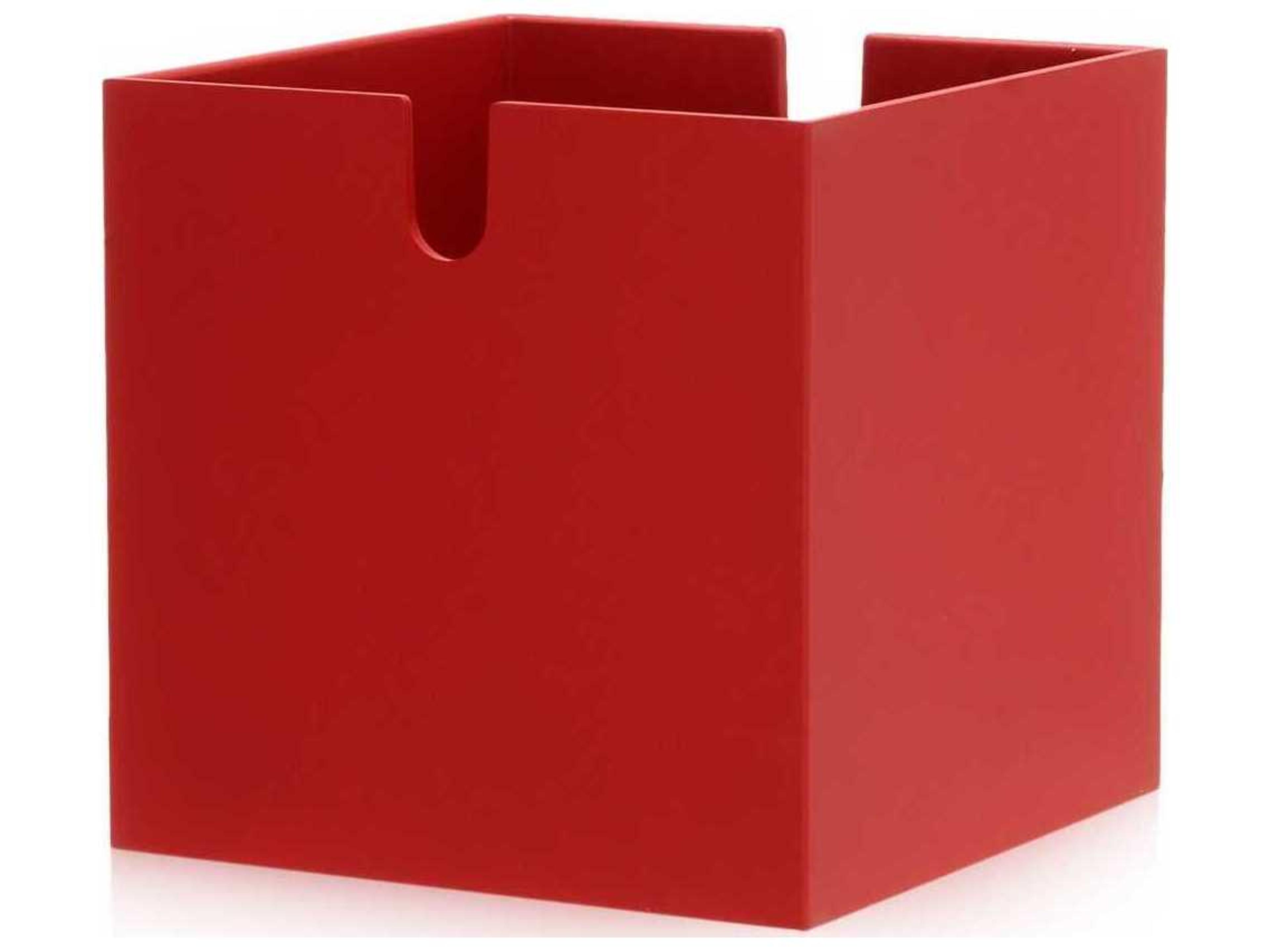 Kartell Polvara Red Modular Bookcase Stacking Cube