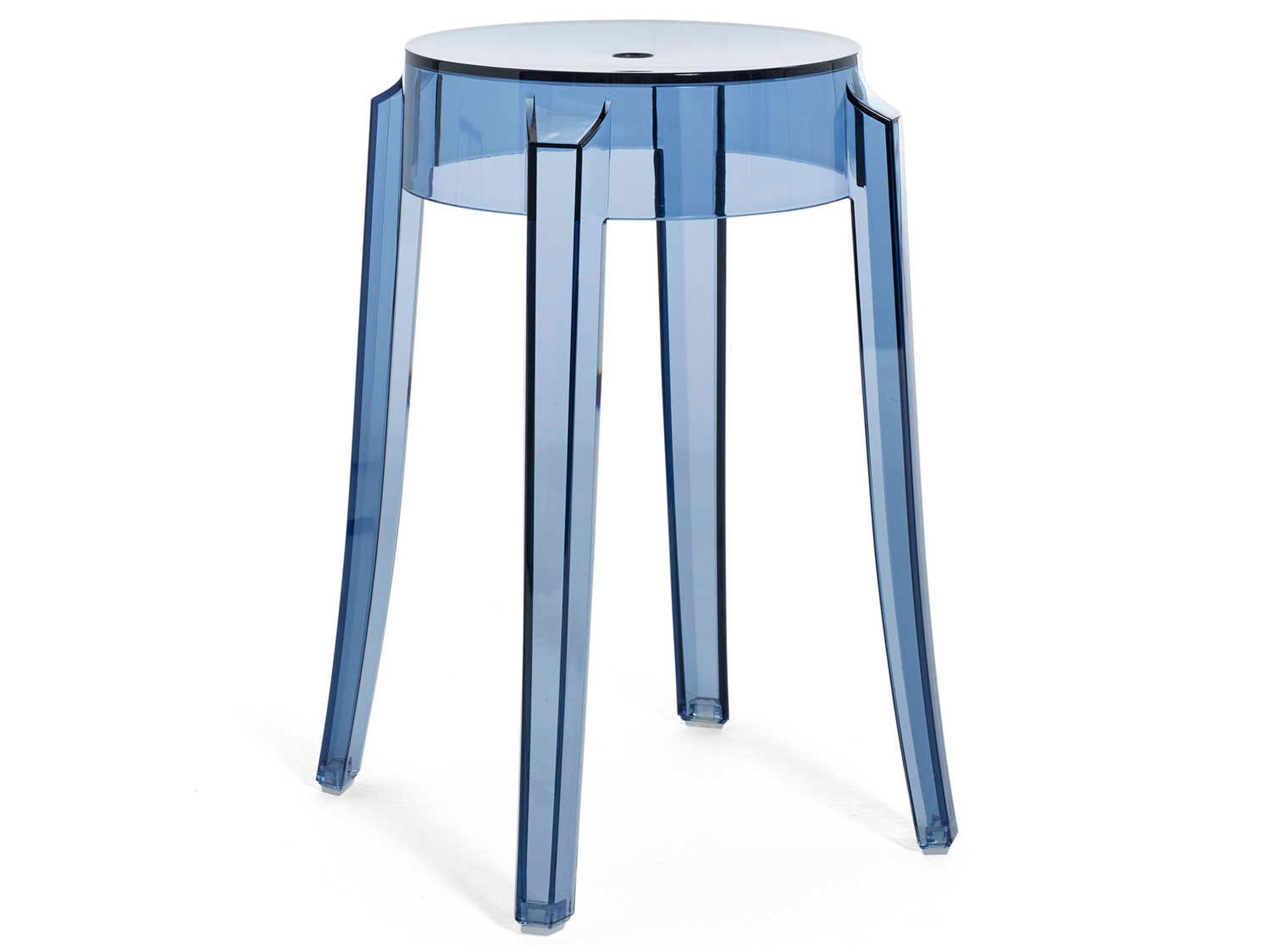 Kartell Charles Ghost Blue Side Dining Chair  (Sold in 2)