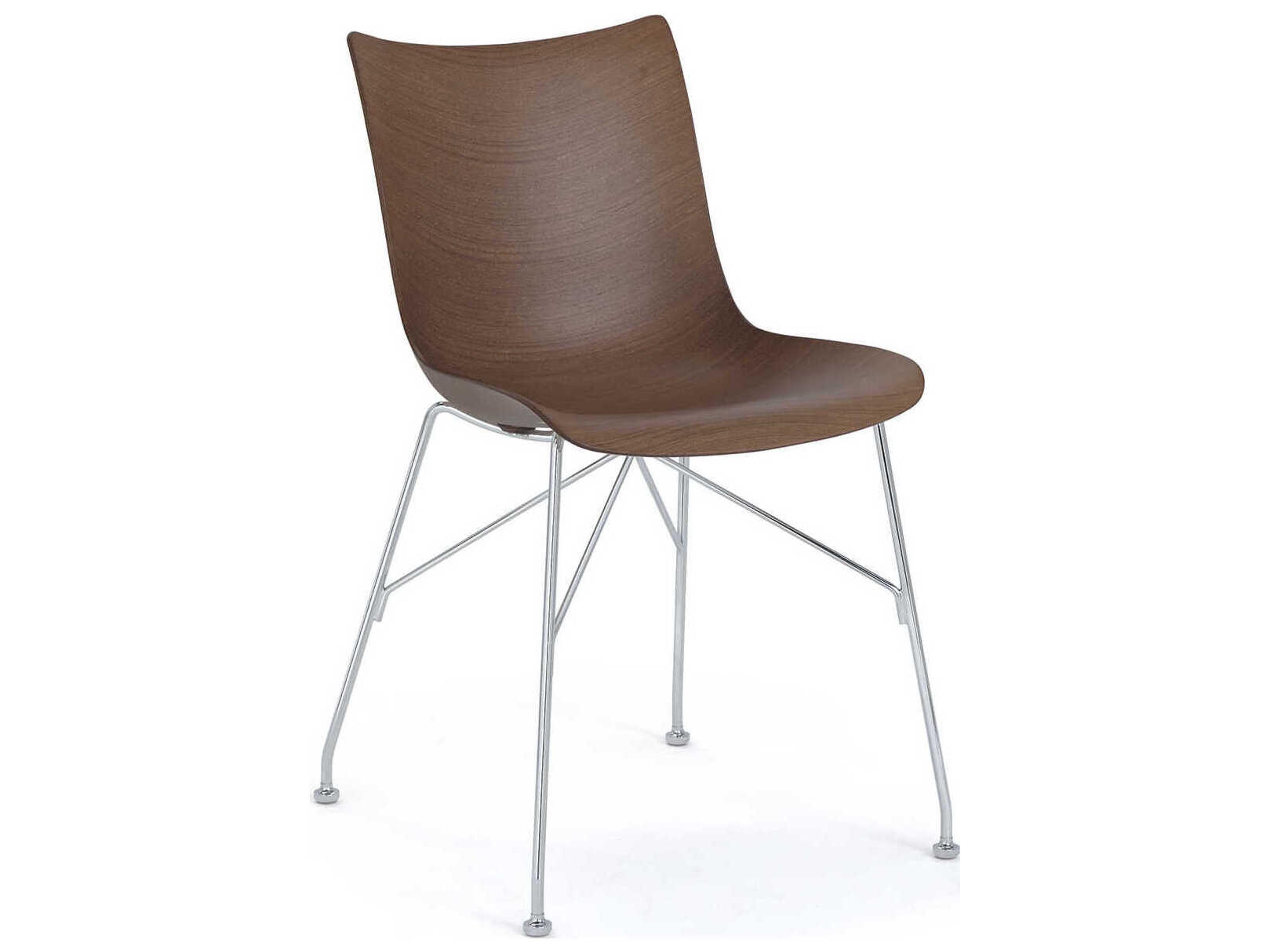 Kartell P-wood Brown Wood Computer Office Chair