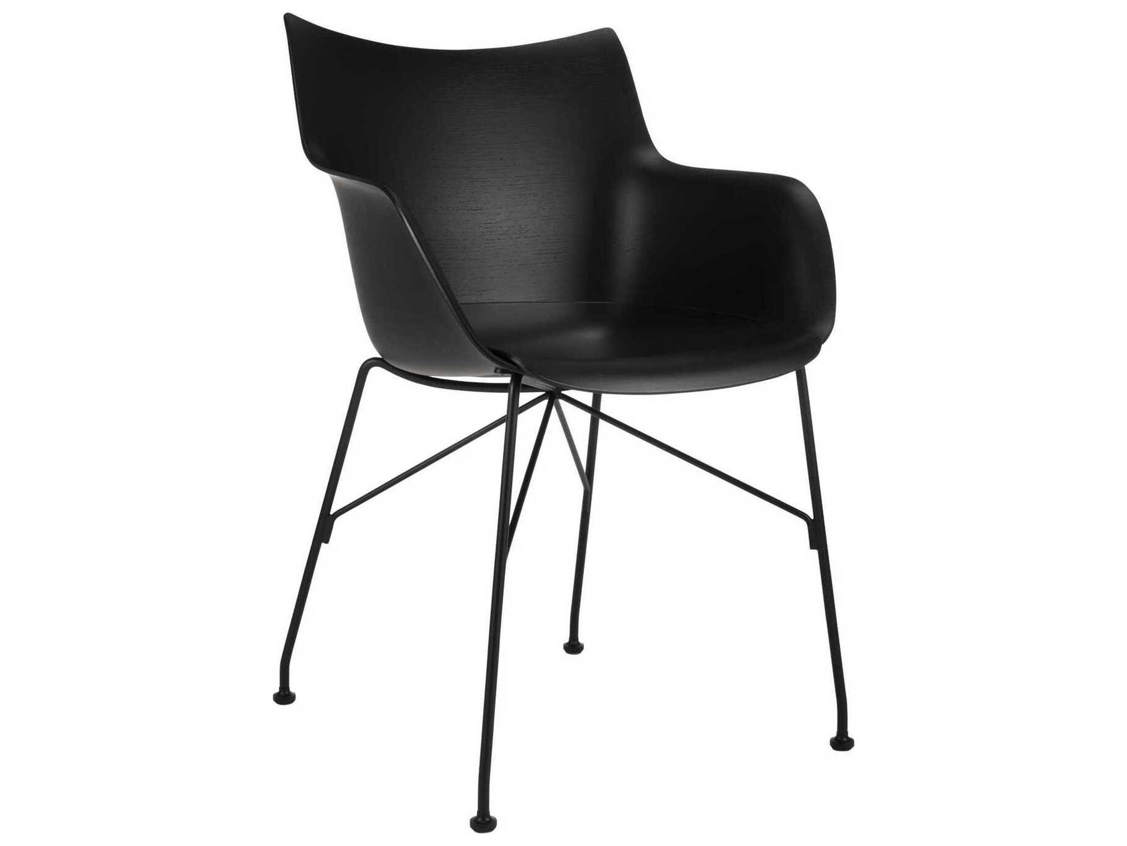 Kartell Q-wood Black Computer Office Chair