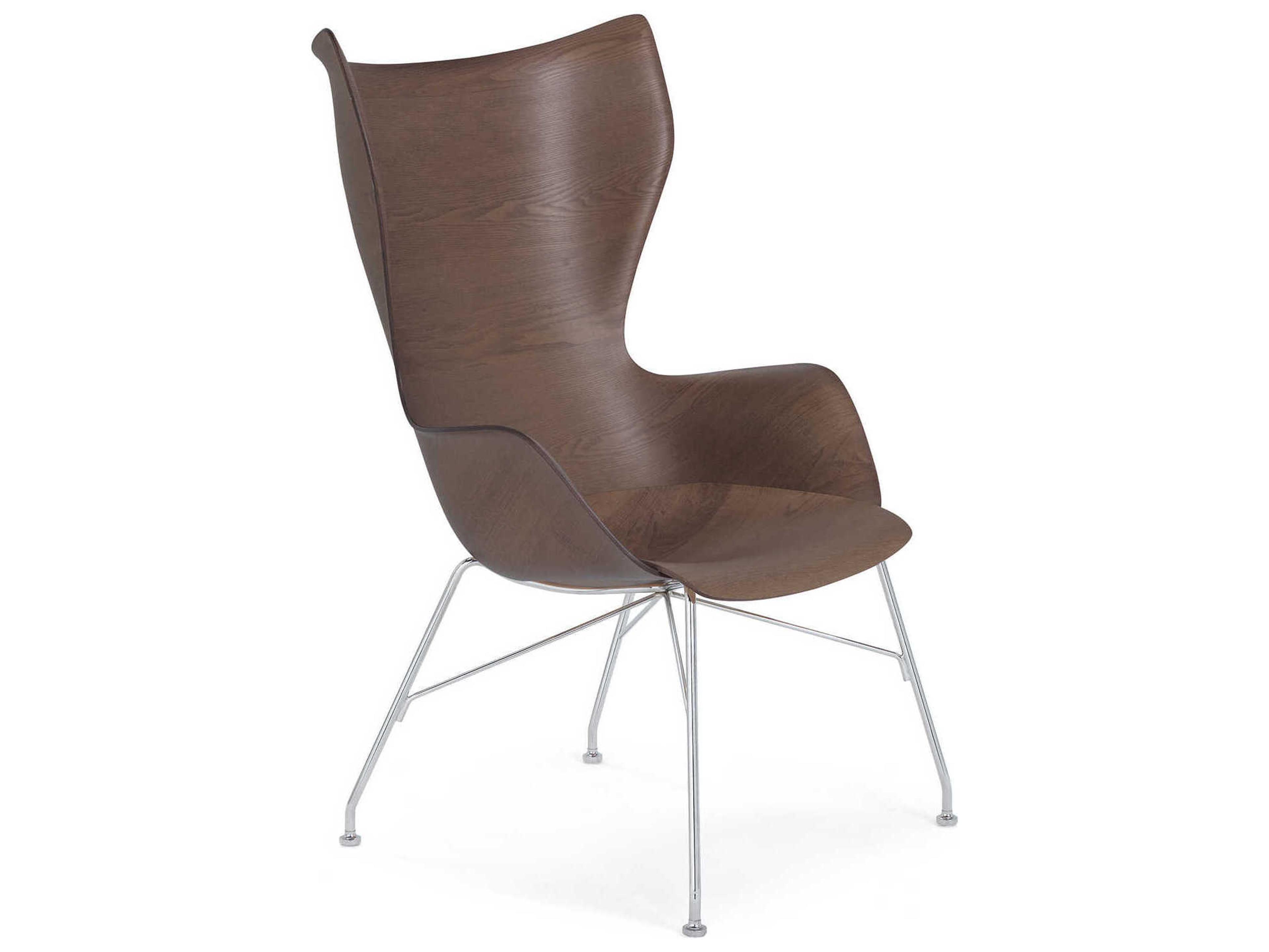 Kartell K-wood Brown Accent Chair