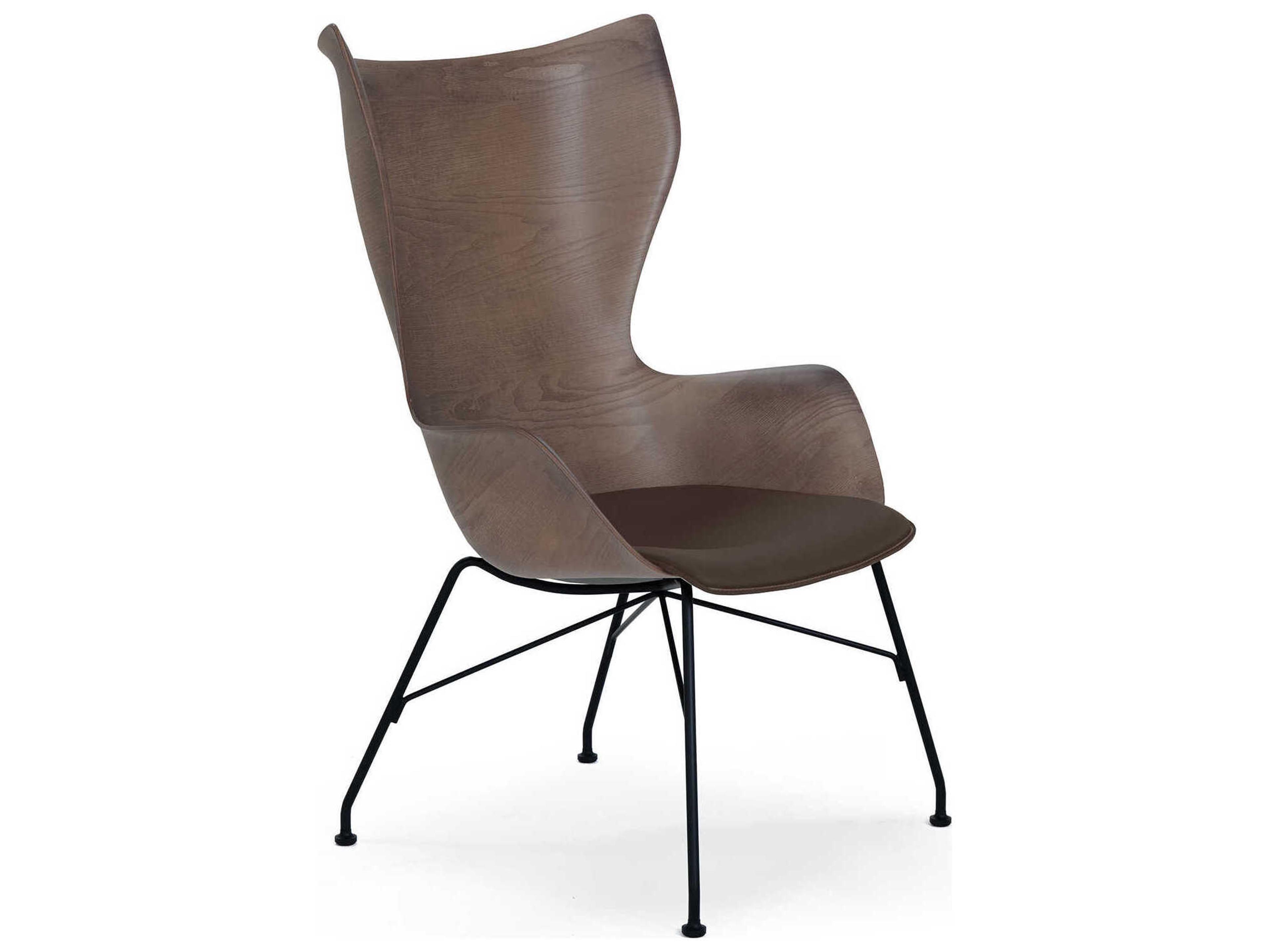 Kartell K-wood Black Accent Chair