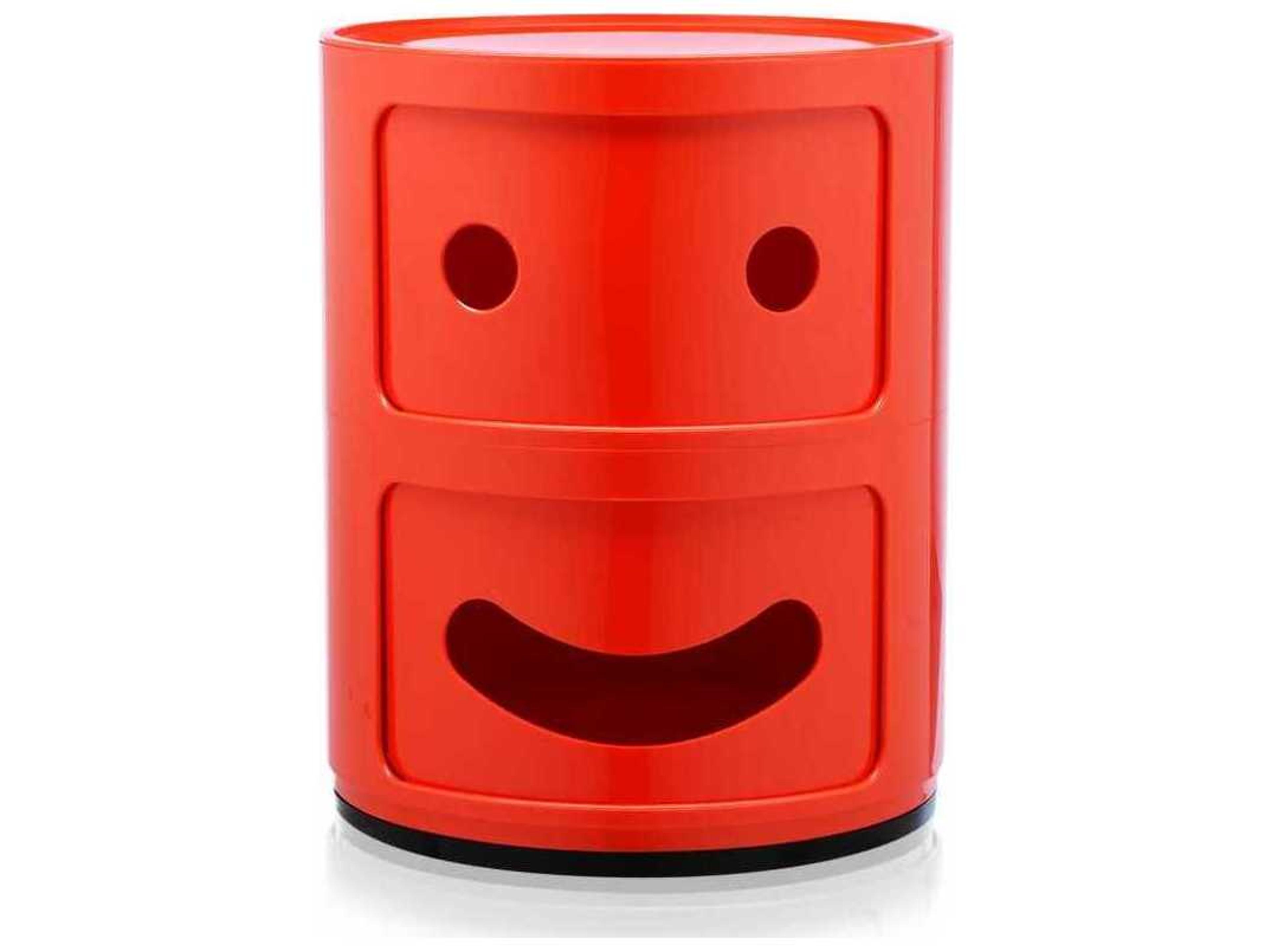 Kartell Componibili Smile Red "smile" File Cabinet